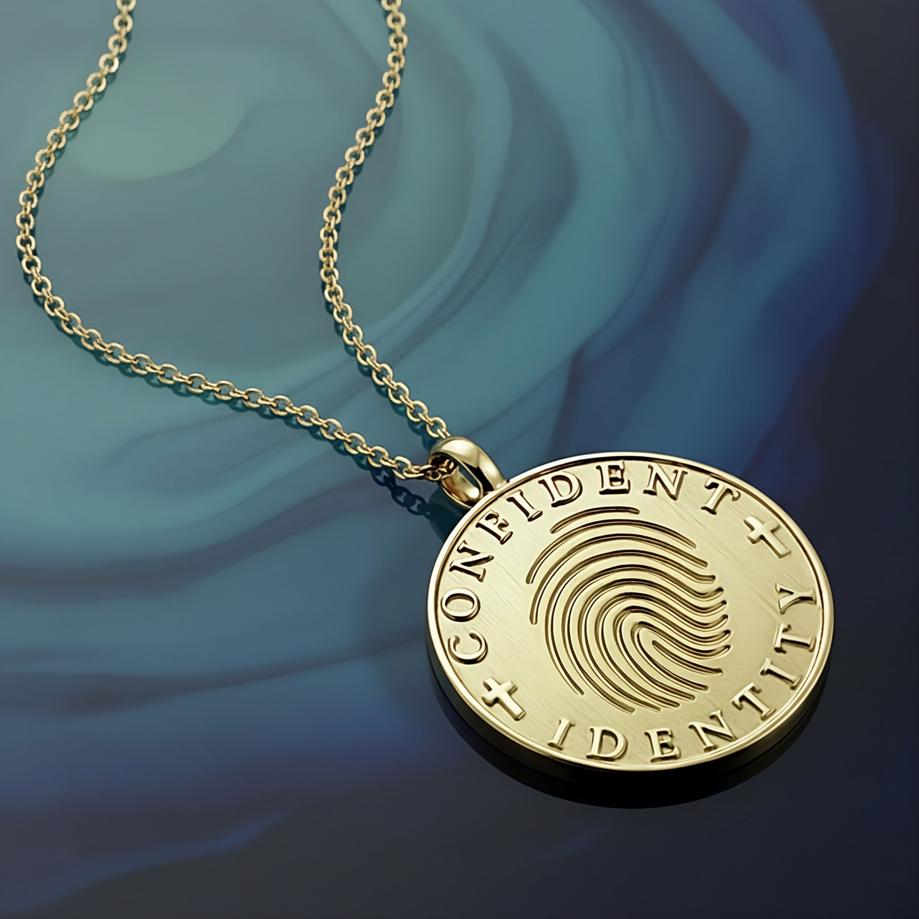 Confident Identity Gold Vermeil Coin Necklace