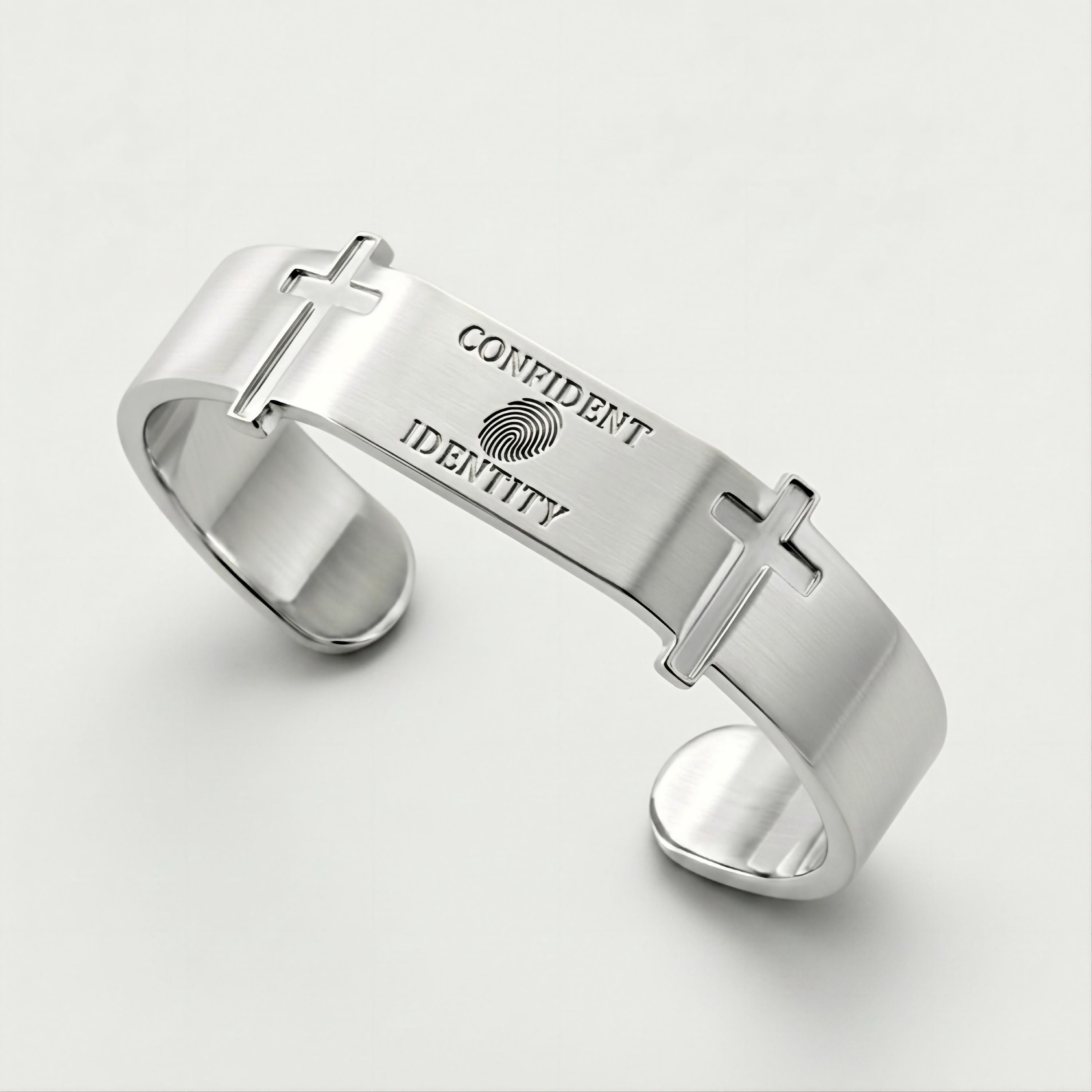 Confident Identity Sterling Silver Cuff Bracelet