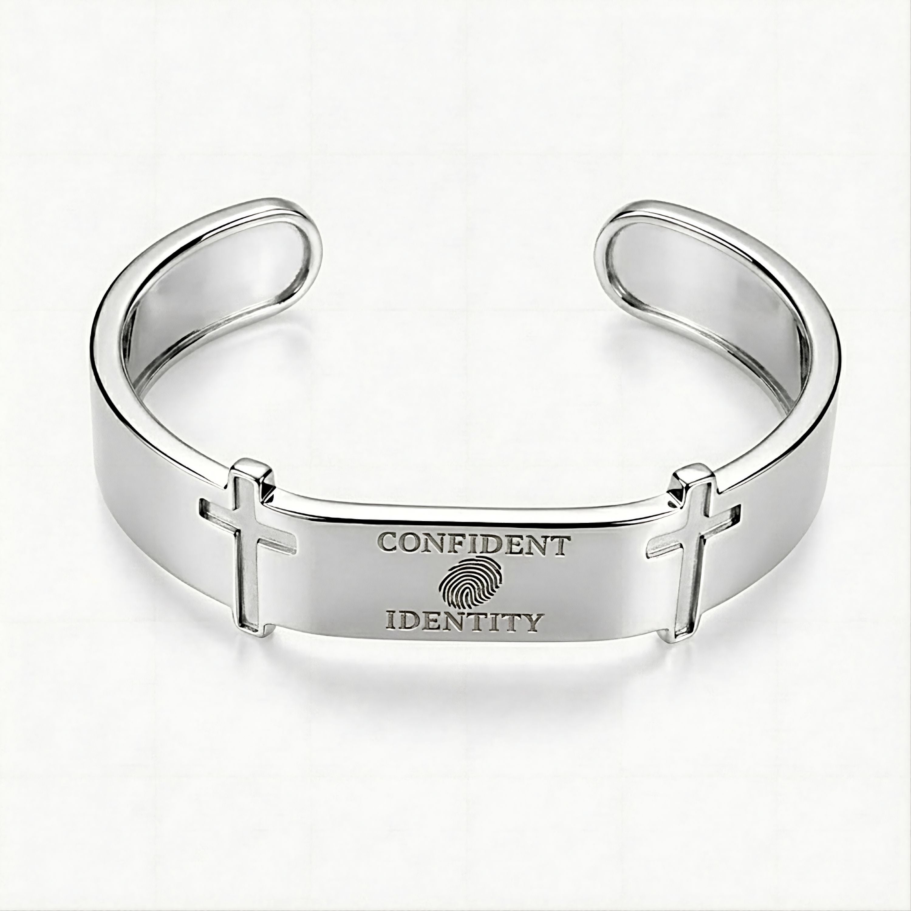Confident Identity Sterling Silver Cuff Bracelet