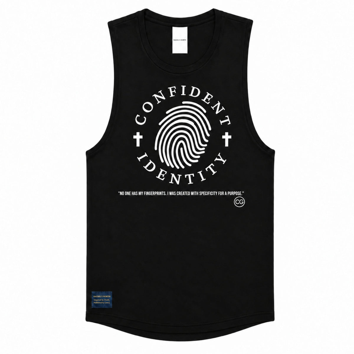 Confident Identity Cross Tank Top
