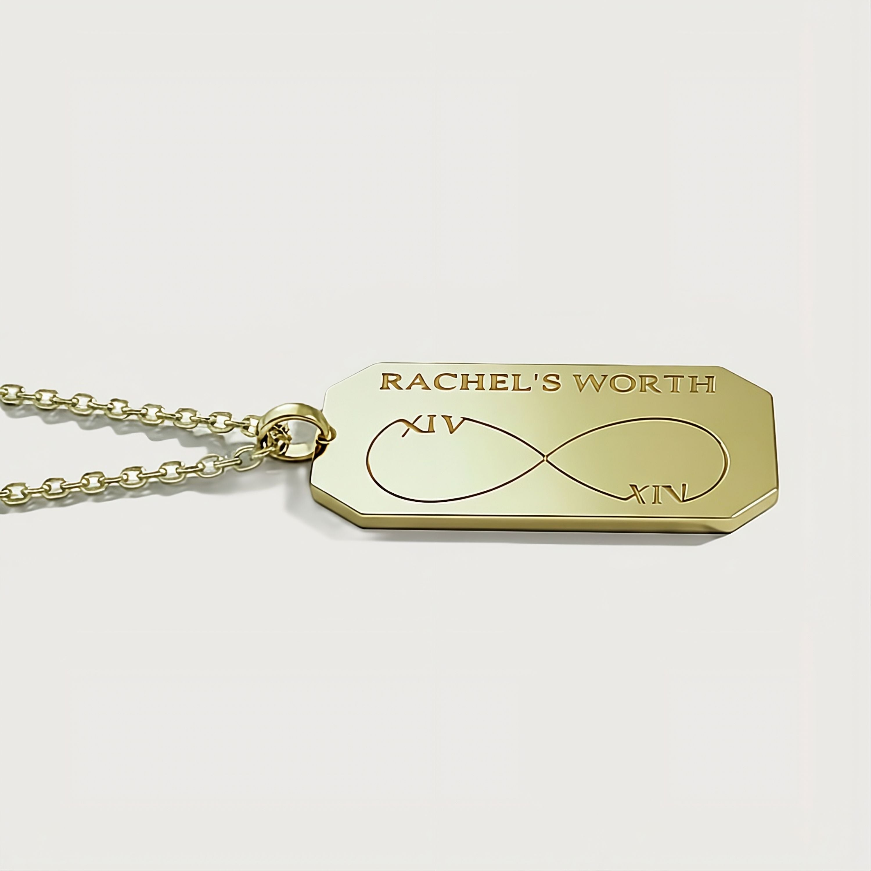Infinity Gold Necklace with Pendant
