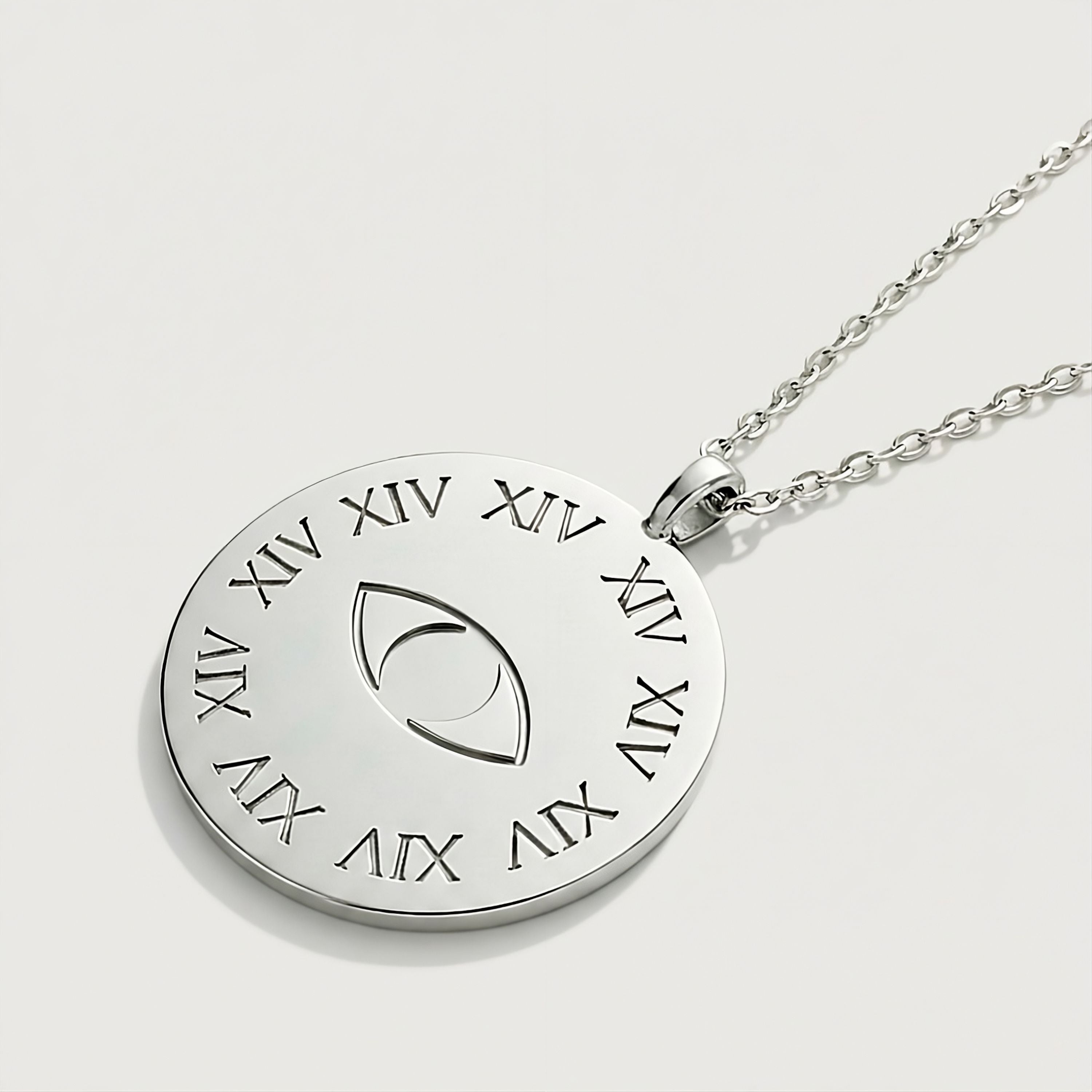 Legacy Sterling Silver Coin Necklace