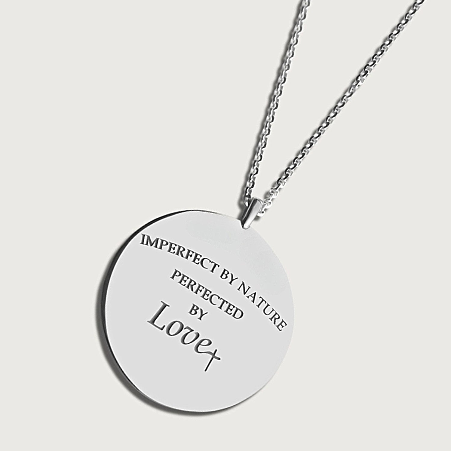 Rachels Worth Sterling Silver Perfected by Love Rachel's Worth Coin Necklace