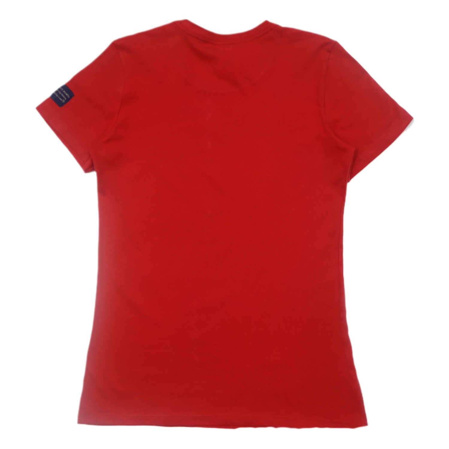 Short Sleeve Slim Fit Confident Identity Red Shirt Back