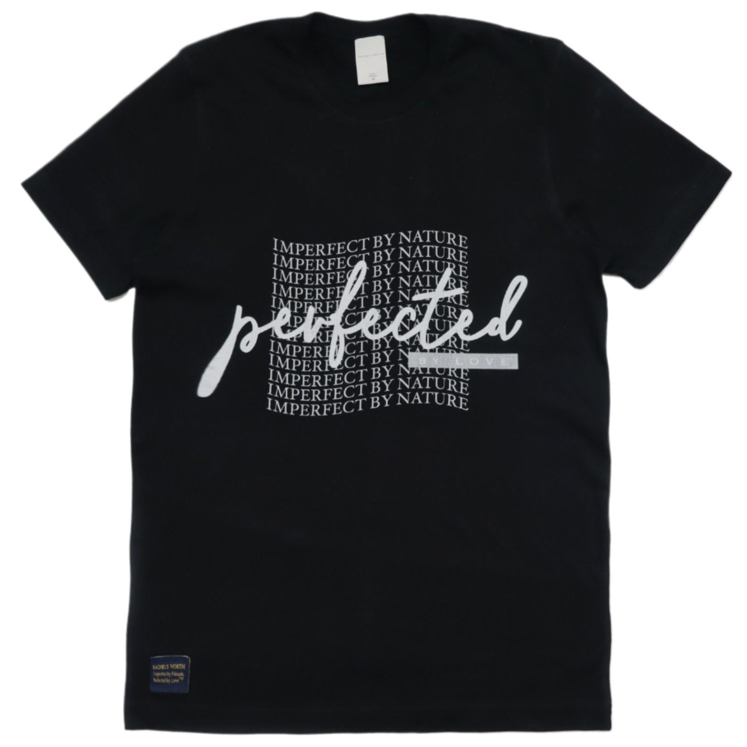 Black Short Sleeve Wave Perfected by Love Shirt