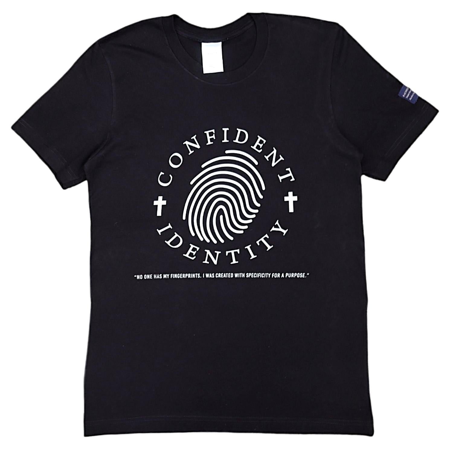 Confident Identity Short Sleeve Black Tee