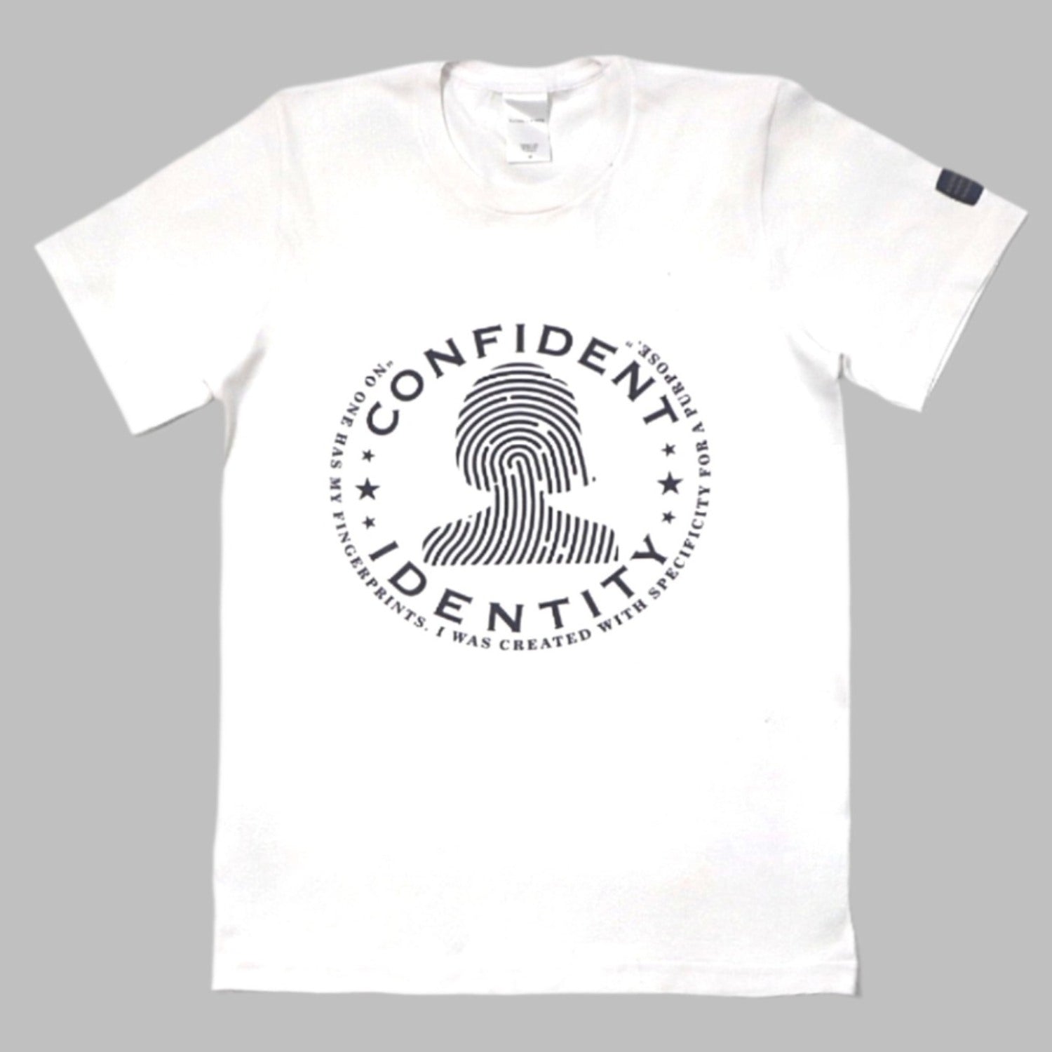 Confident Identity Stars White Women's Short Sleeve T-Shirt