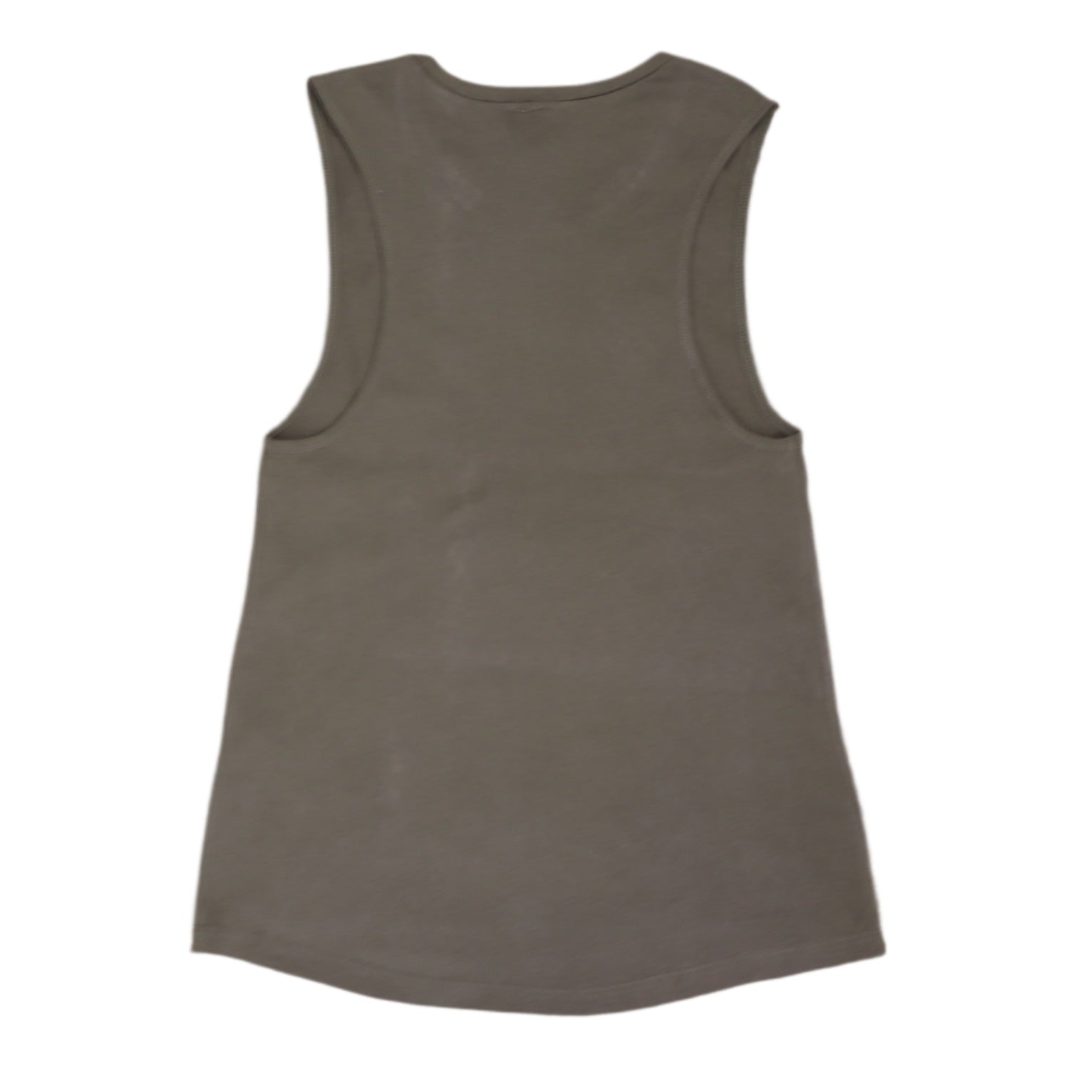Confident Identity Tank Sleeveless Shirt Military Green Back