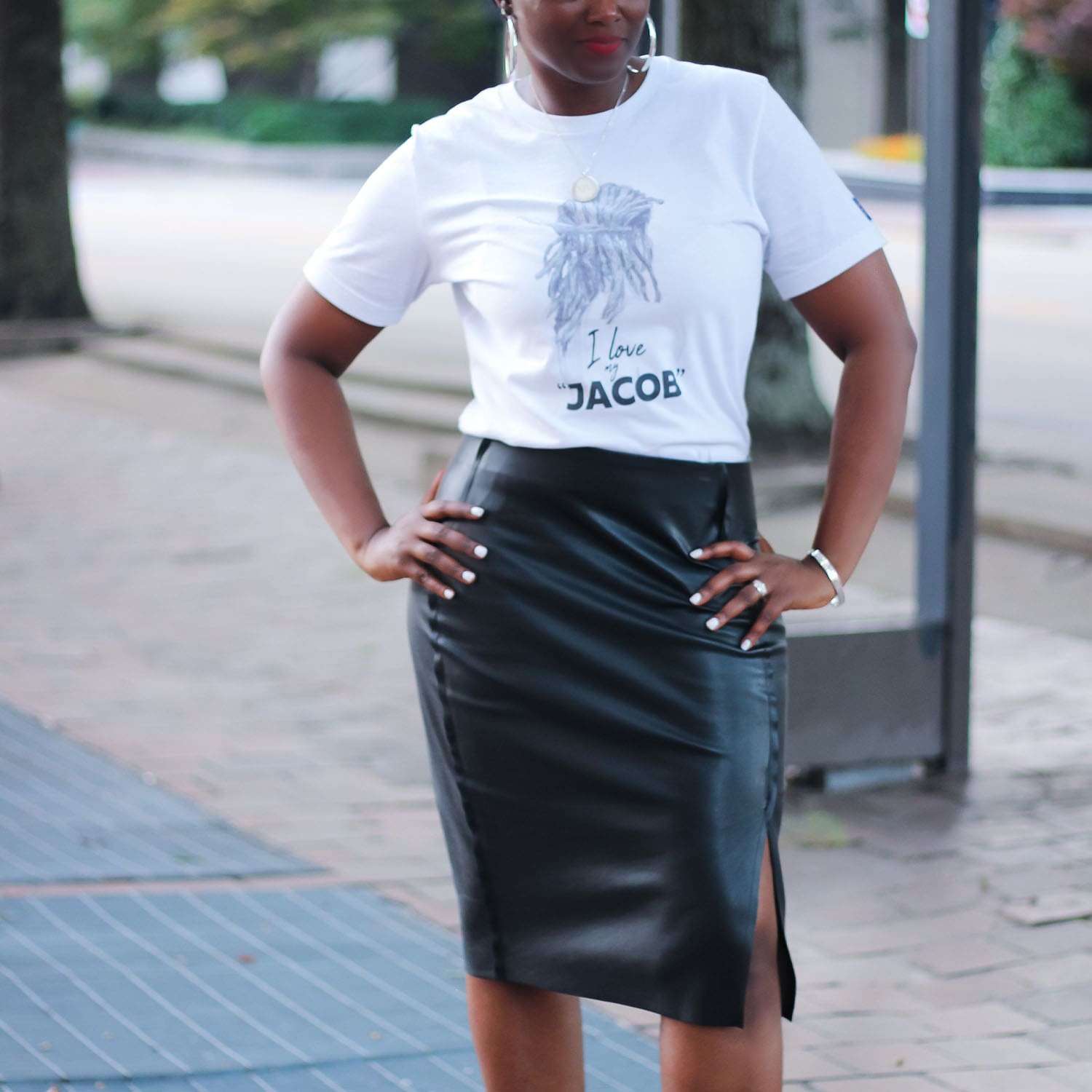 I Love My "Jacob" Dreads White Short Sleeve Tee