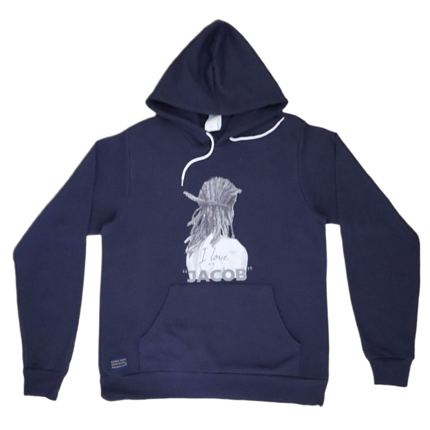 I Love My "Jacob" Dreads Women's Navy Hoodie