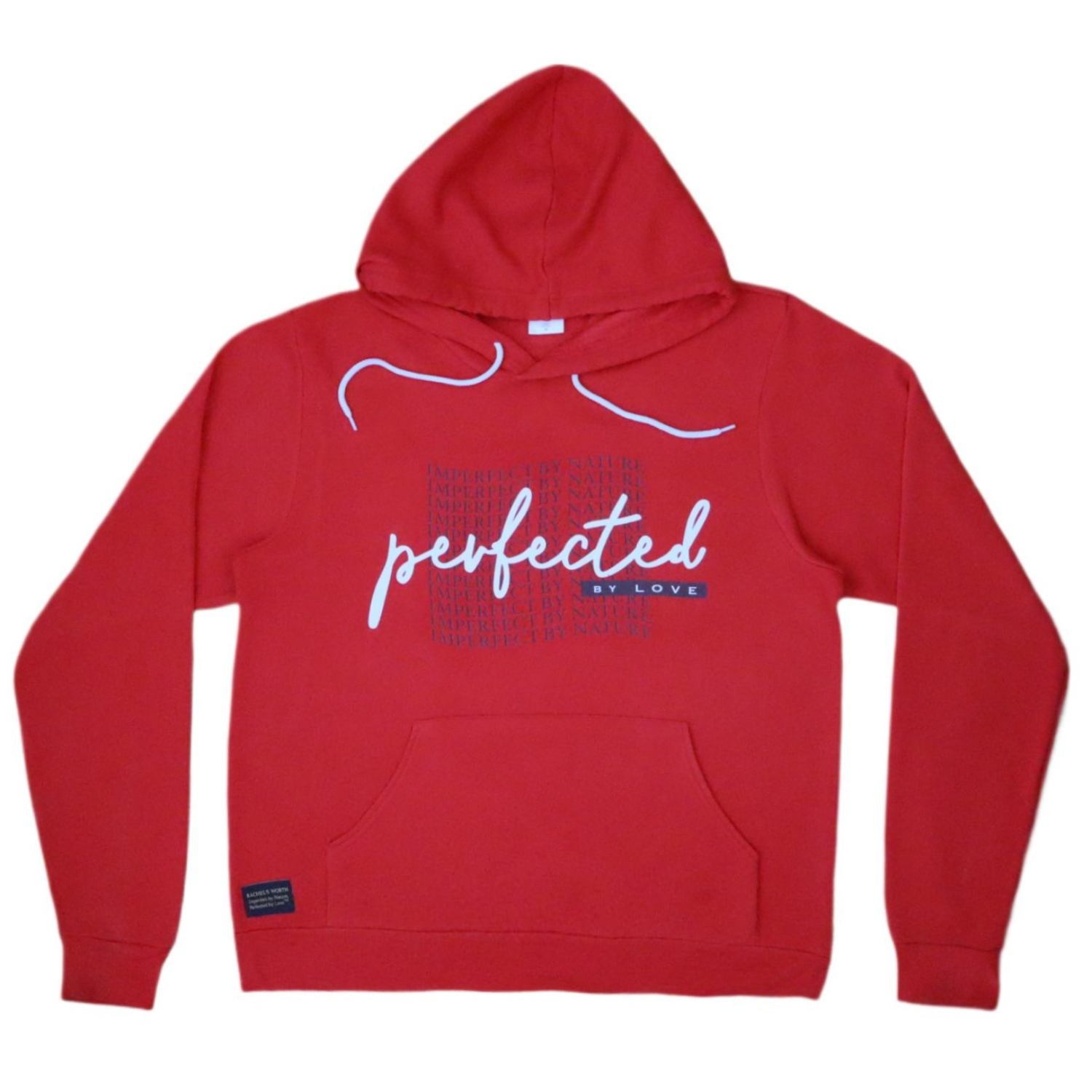 Imperfect by Nature Perfected by Love Wave Women's Red Hoodie