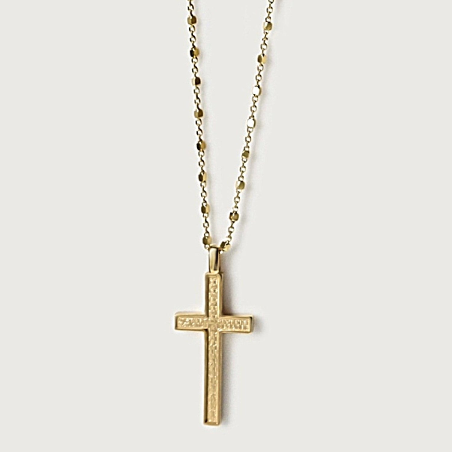 18k gold cross necklace by Rachel’s Worth® - handcrafted Christian jewelry for women
