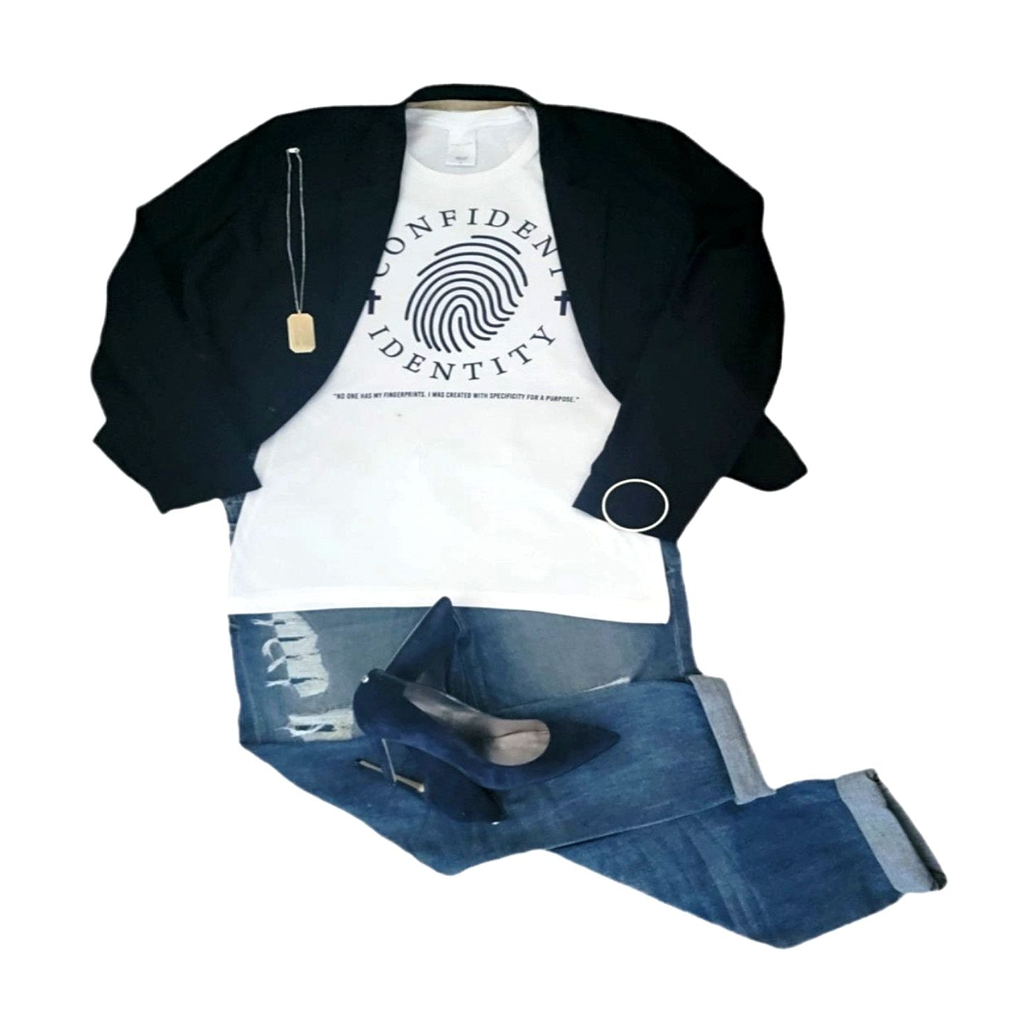 Style Confident Identity White Slim Fit Short Sleeve Shirt