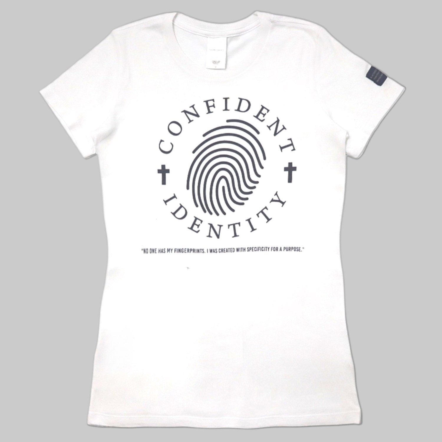 White Confident Identity Slim Fit Short Sleeve Shirt