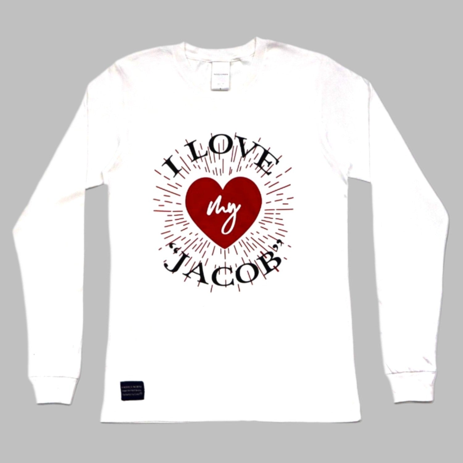 I Love My "Jacob" Sparks Long Sleeve Tee