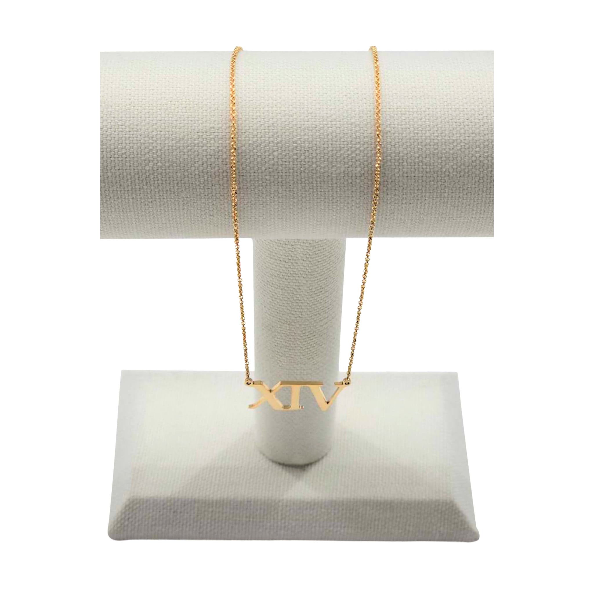 Gold XIV Nameplate Necklace