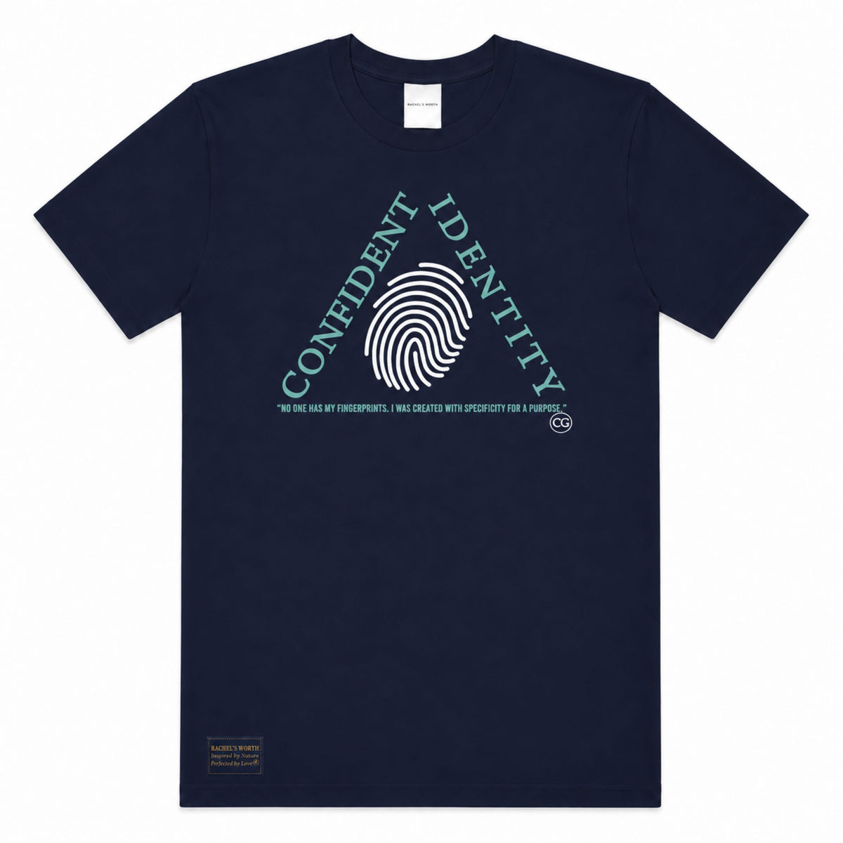 Camiseta de manga corta con triángulos de identidad segura