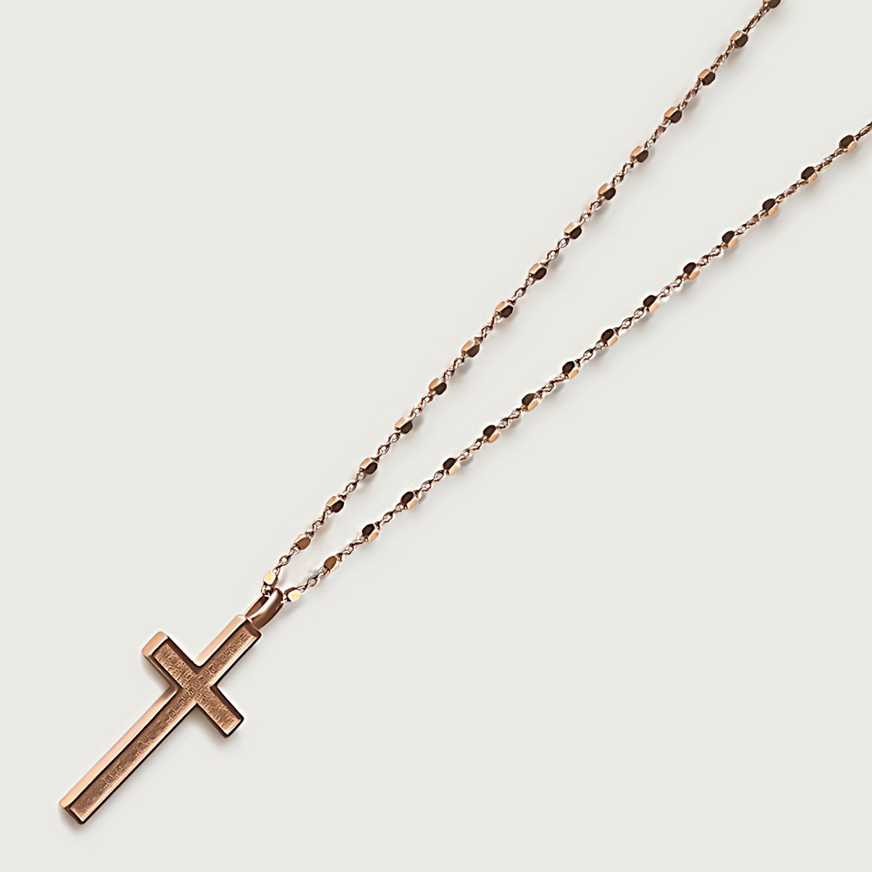 Rose Gold Cross Necklace