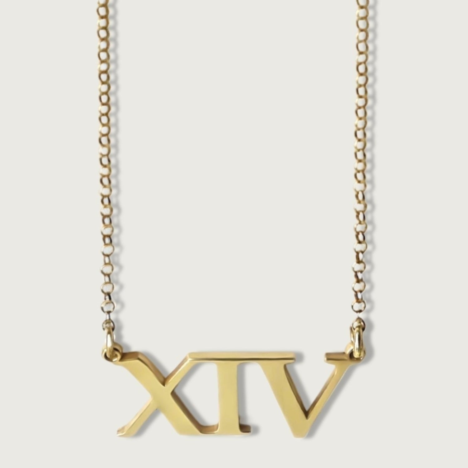 18K Gold Rachel's Worth XIV Affirmation Necklace