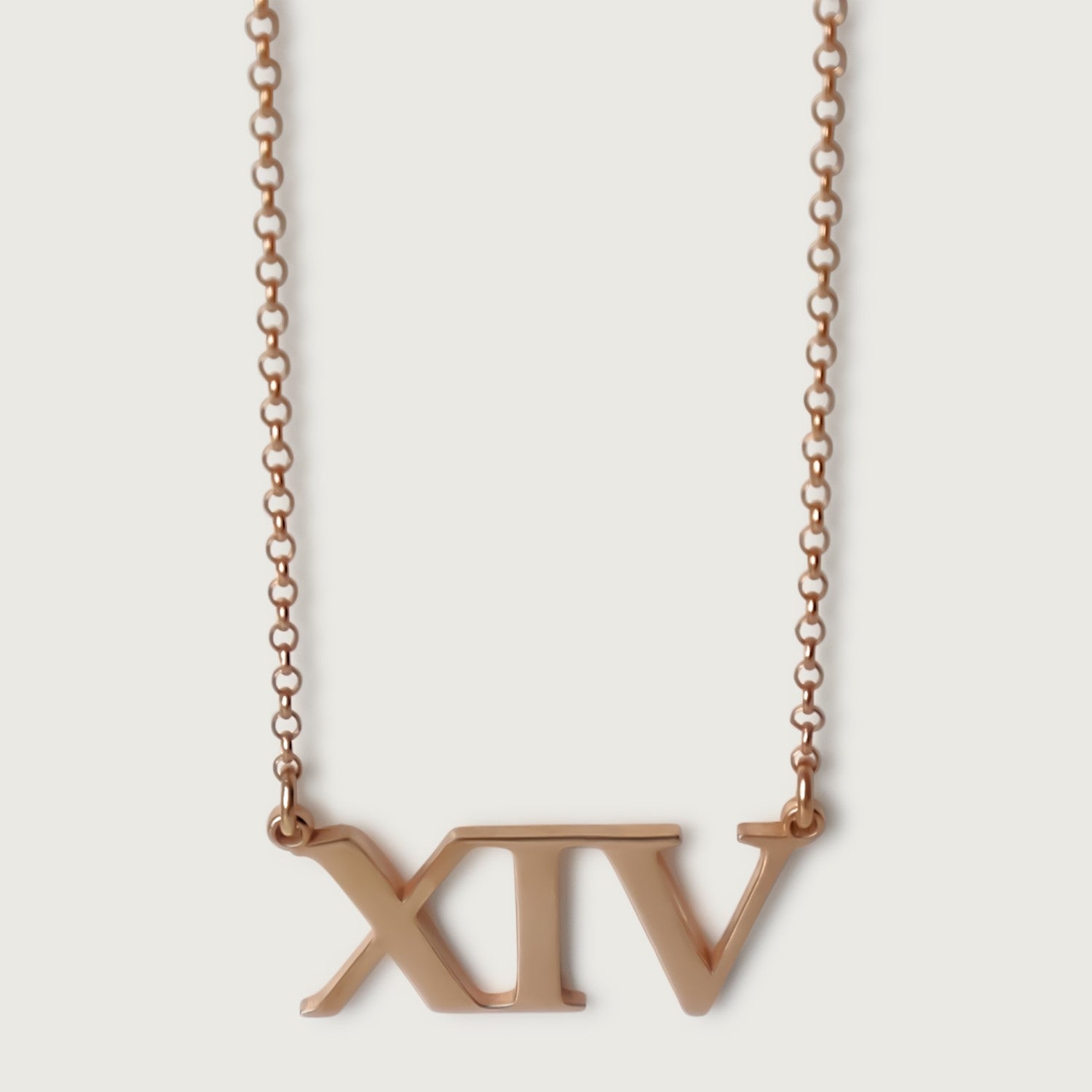 18K Rose Gold Rachel's Worth XIV Affirmation Necklace