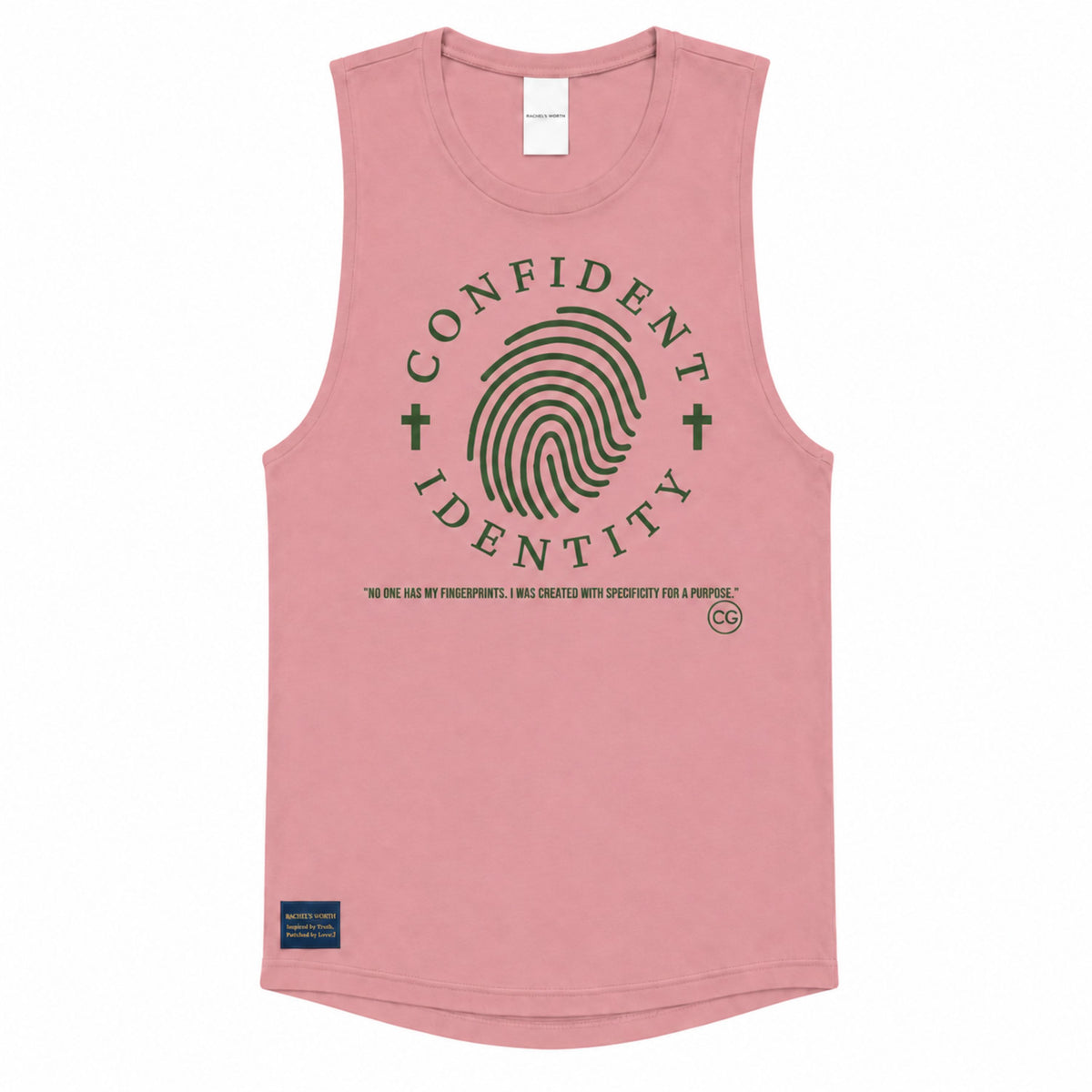 Confident Identity Cross Tank Top