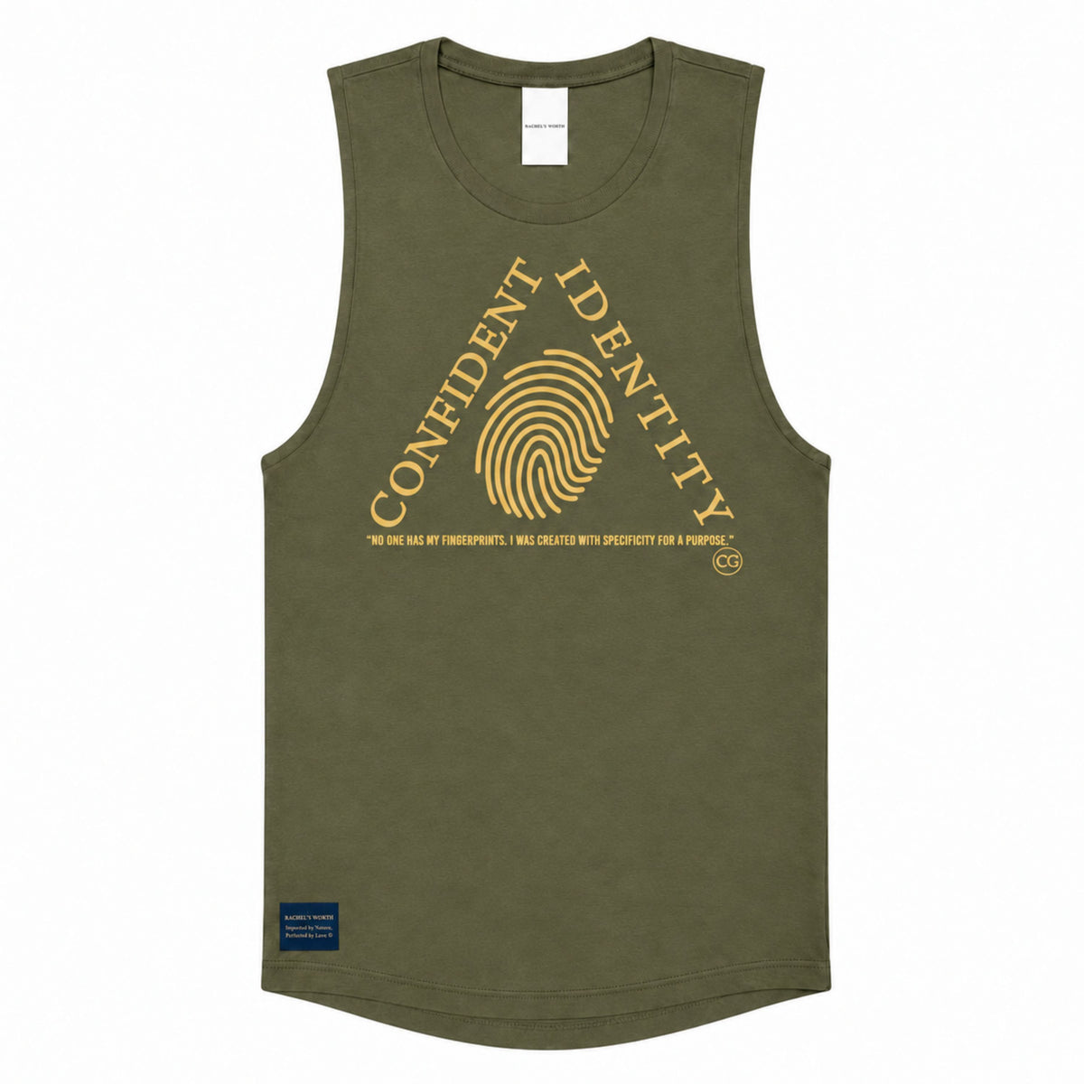 Camiseta de tirantes para mujer Identidad segura