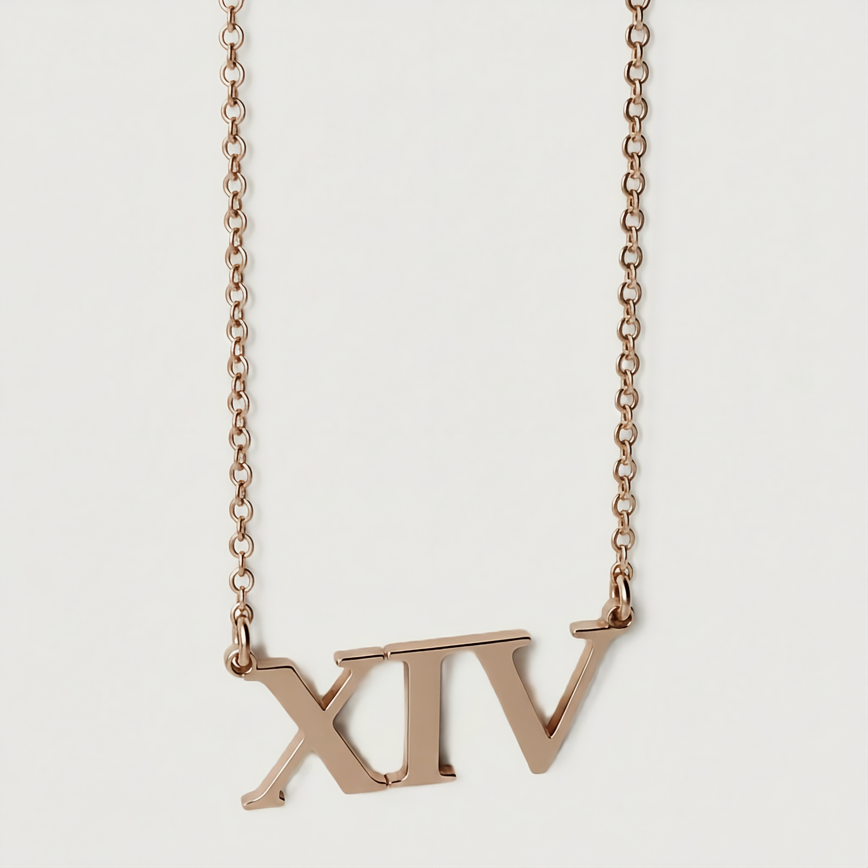 XIV (14) Rose Gold Necklace