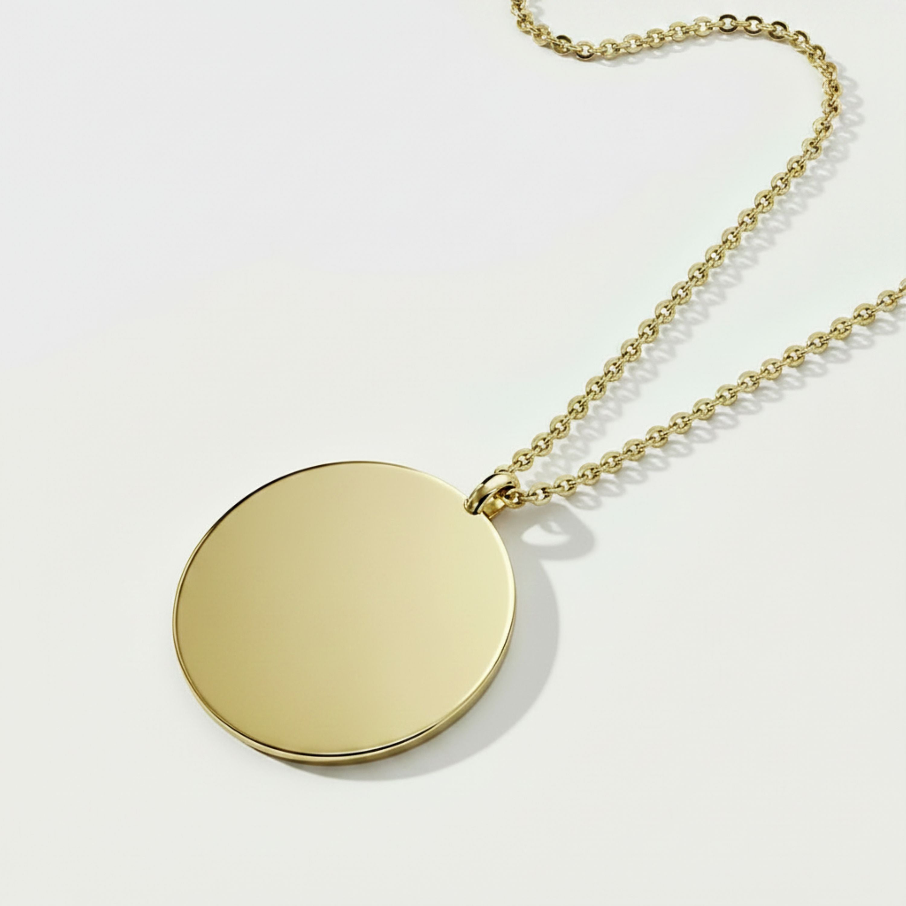 Confident Identity Gold Coin Necklace