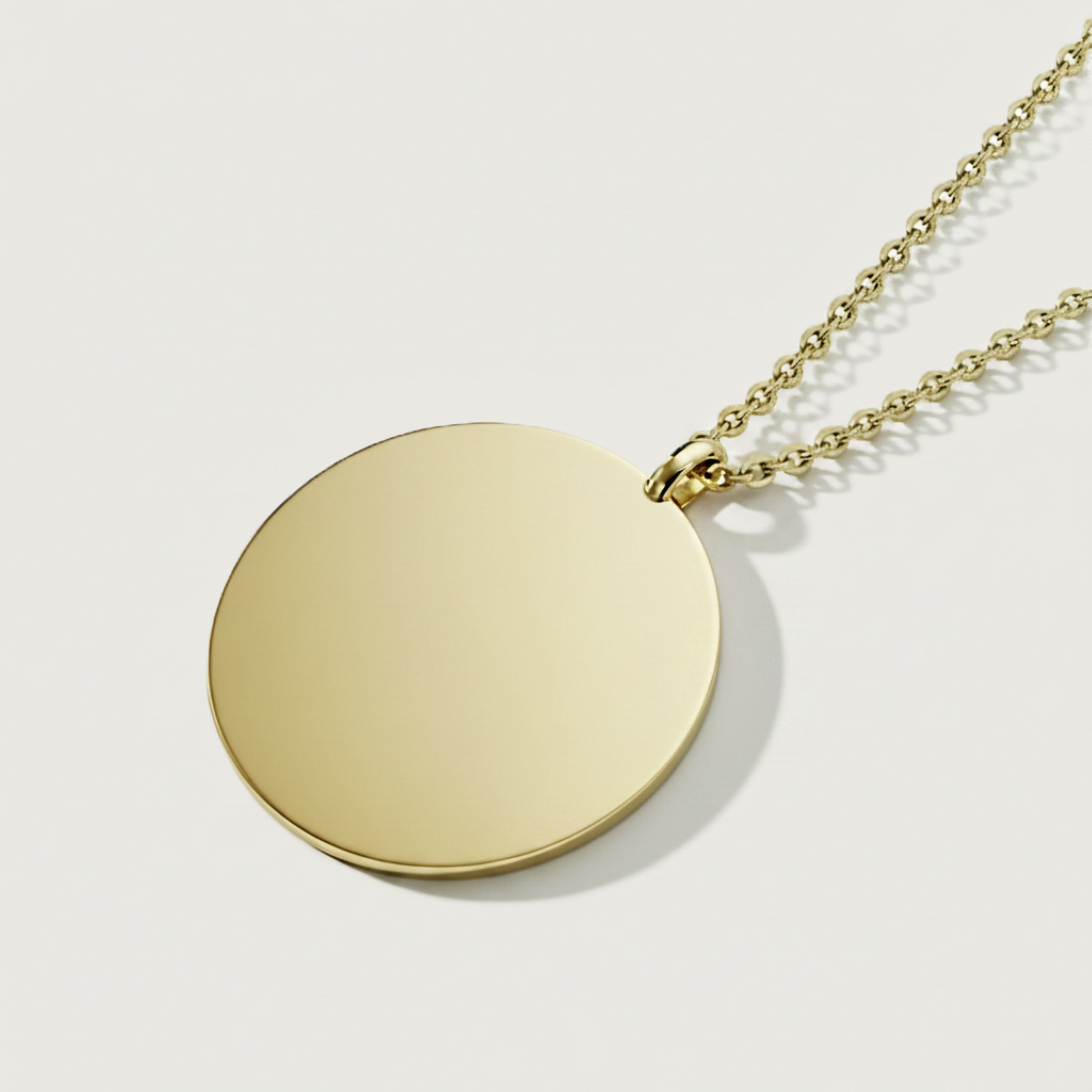 Imperfect by Nature, Perfected by Love 14K Gold Coin Necklace
