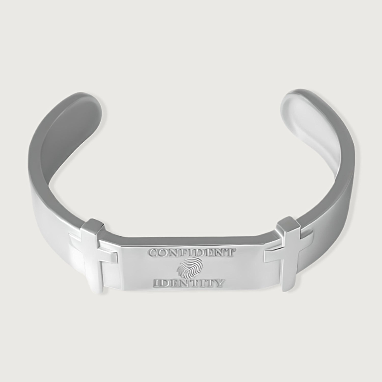 Sterling Silver Confident Identity Cuff Bracelet