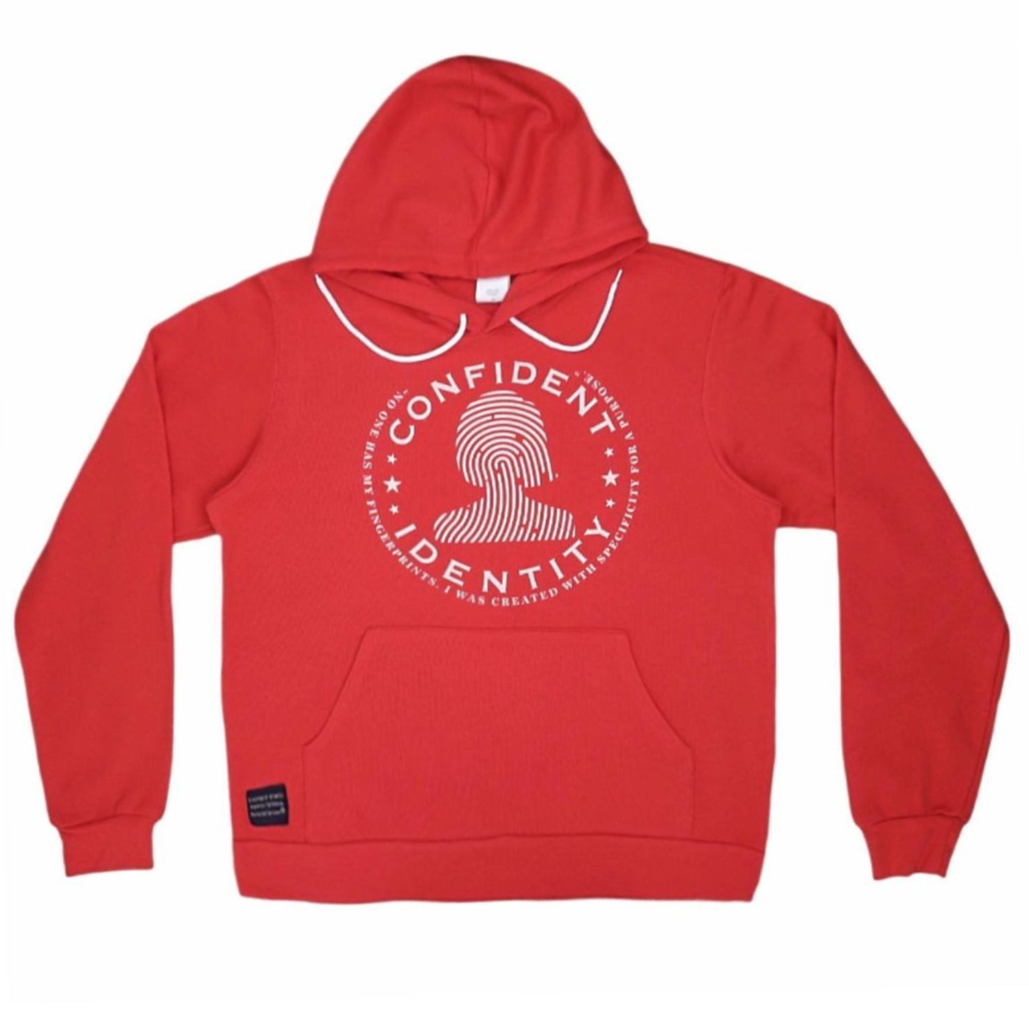 Confident Red Identity Christian Hoodie