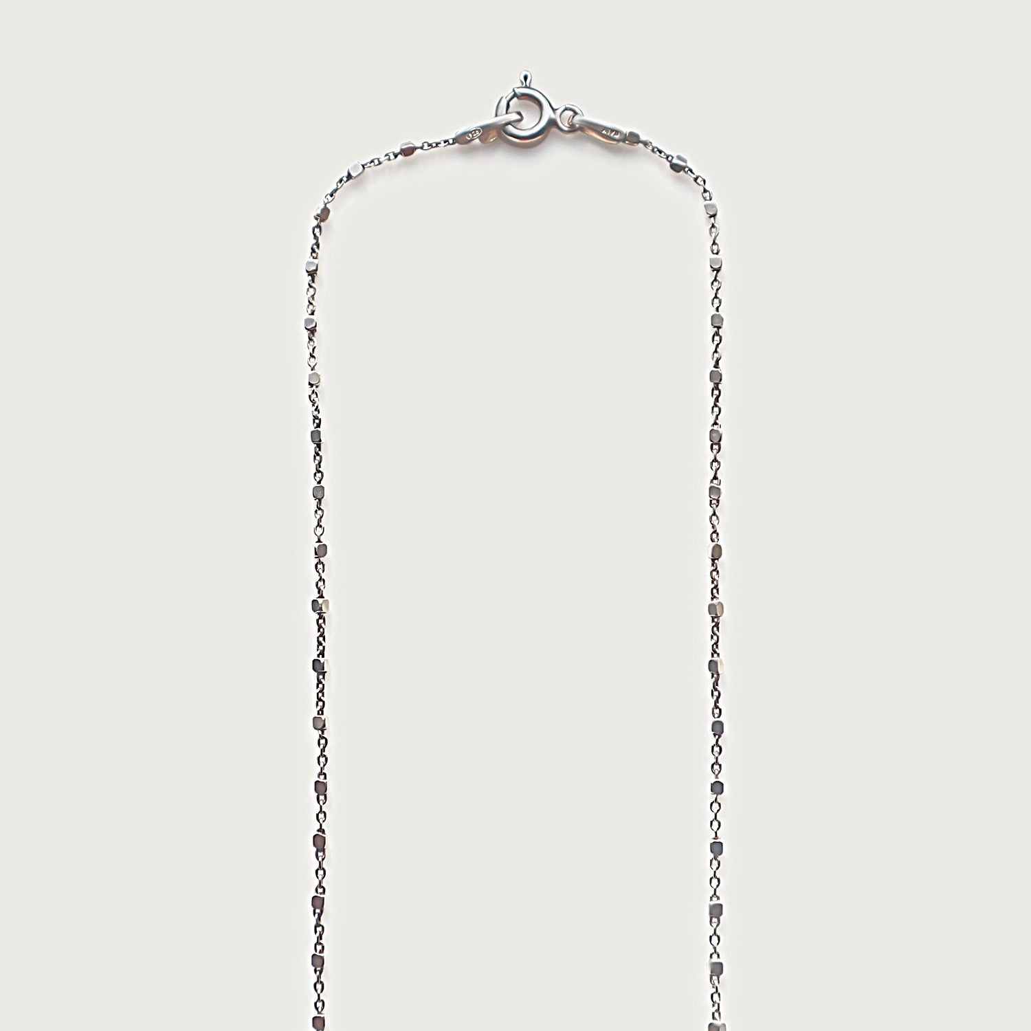 Beaded Chain for Sterling Silver Cross Necklace