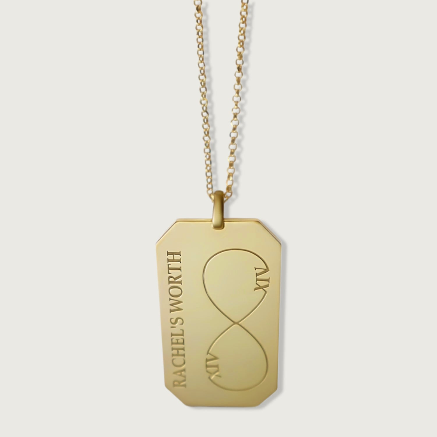 Rachel's Worth 14K Yellow Gold Infinity Pendant Necklace