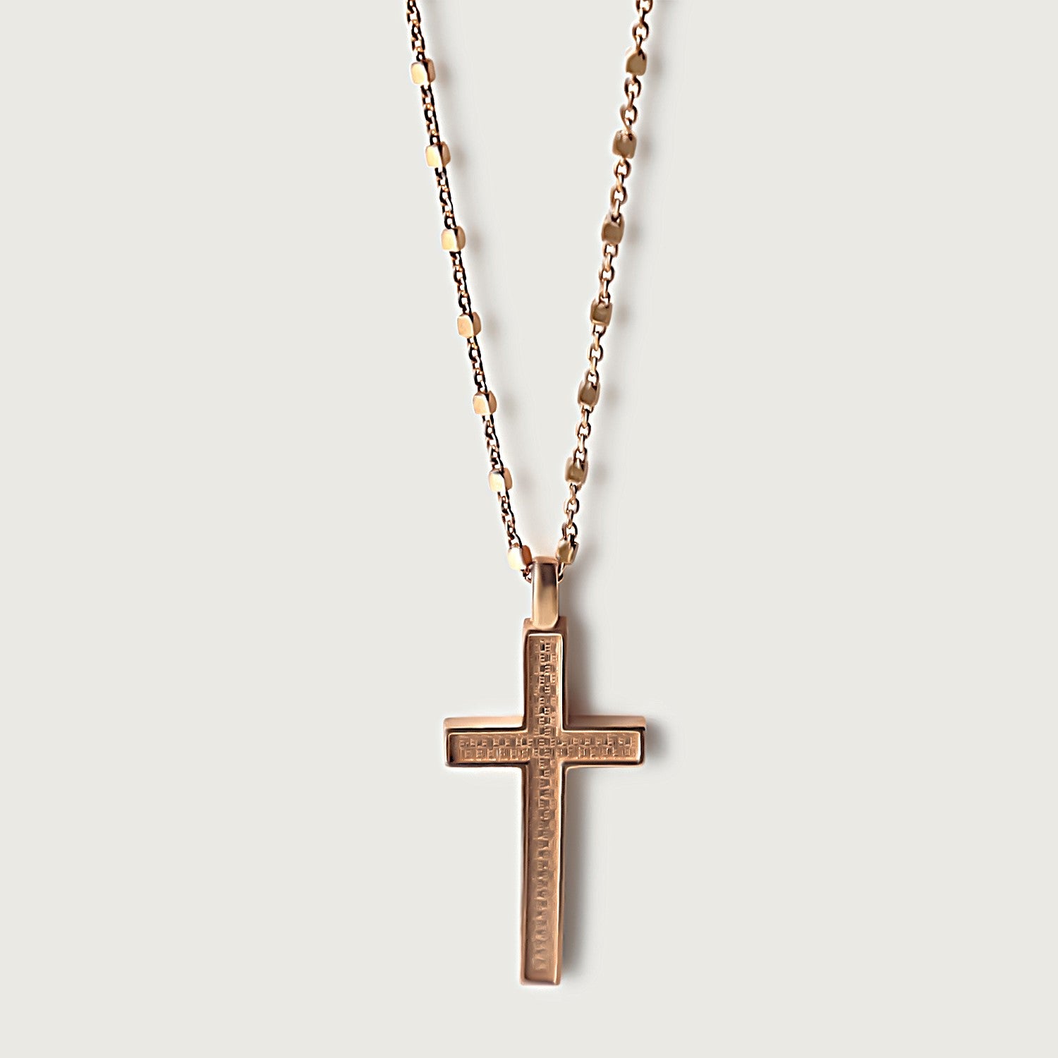 Rachel's Worth 18K Rose Gold Cross Necklace