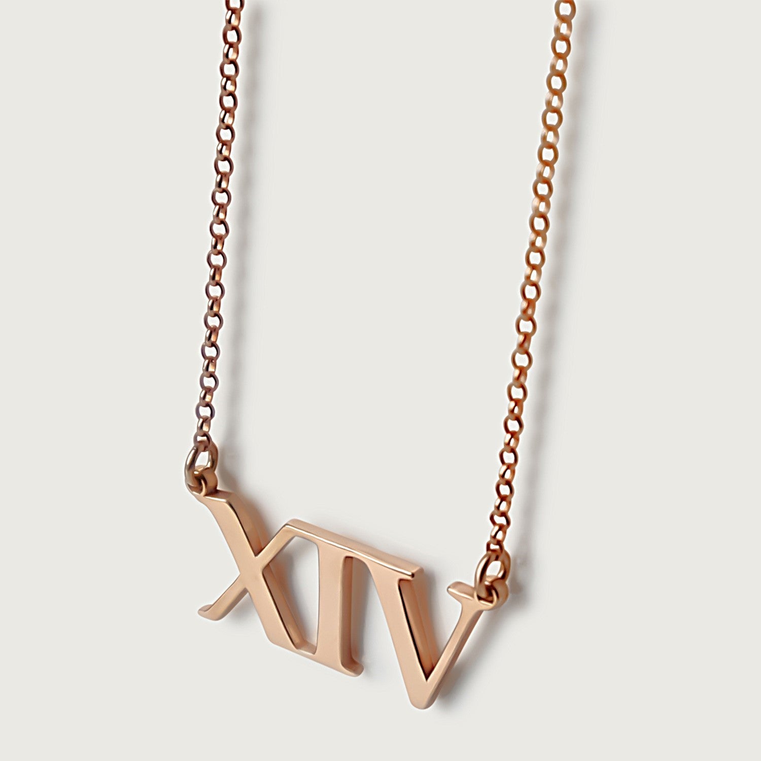 Rachel's Worth 18K Rose Gold XIV Affirmation Necklace