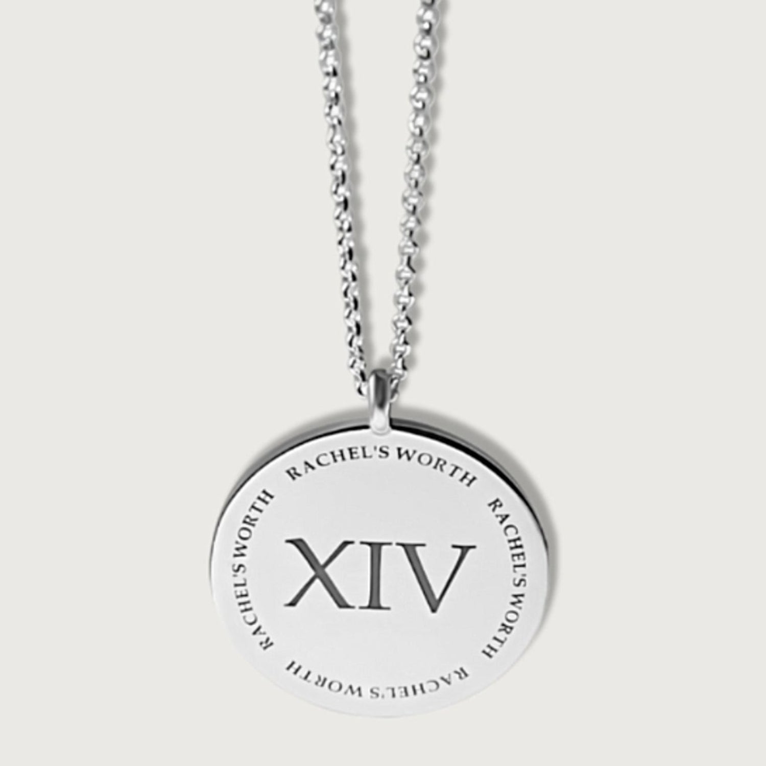 Rachel's Worth Sterling Silver RW XIV Coin Necklace
