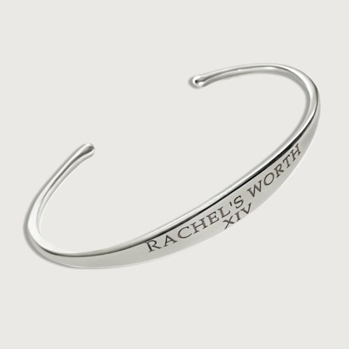 Sterling Silver Rachel's Worth XIV Cuff Bracelet