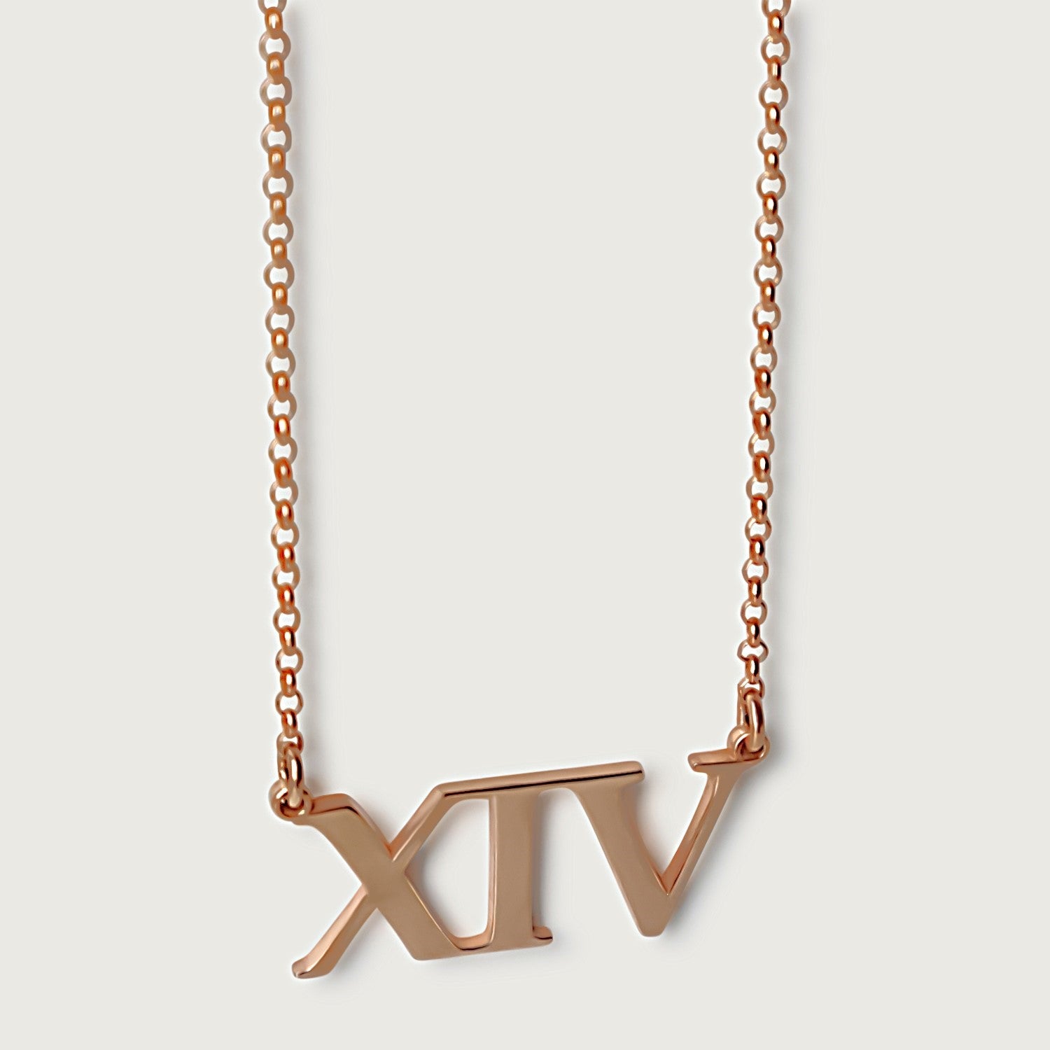 XIV 18K Rose Gold Rachel's Worth Affirmation Necklace