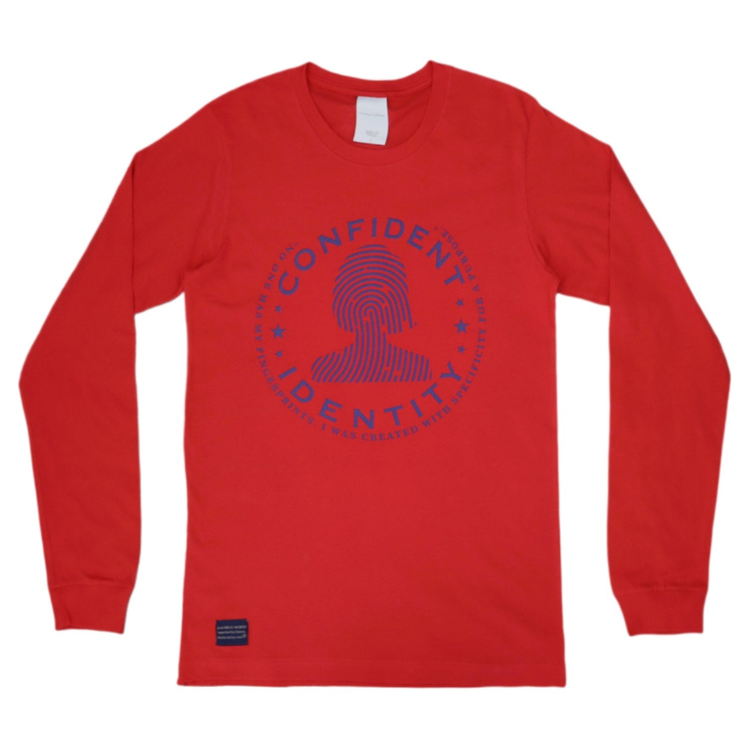 Confident Identity Long Sleeve Red Shirt