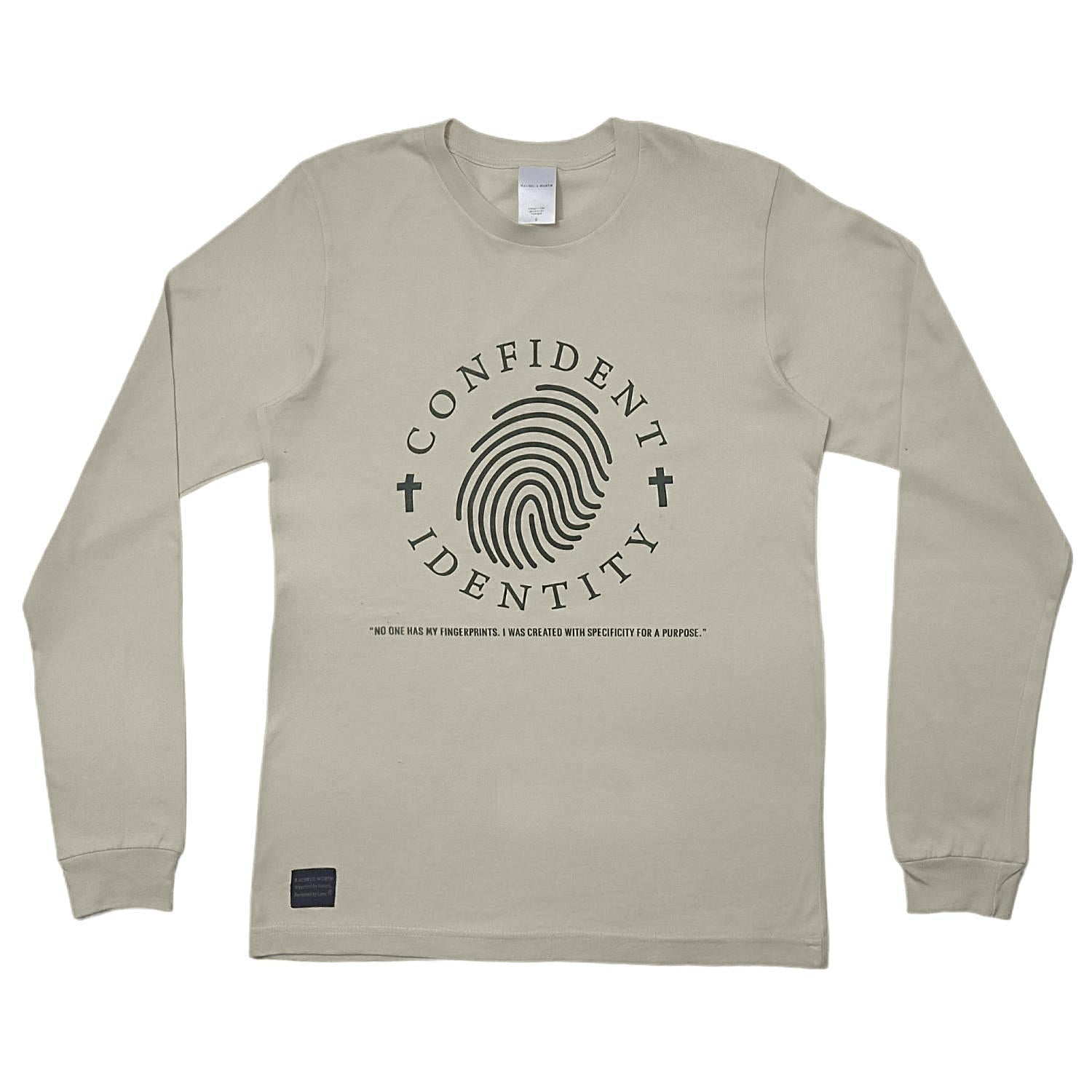 Confident Identity Natural Long Sleeve T-Shirt