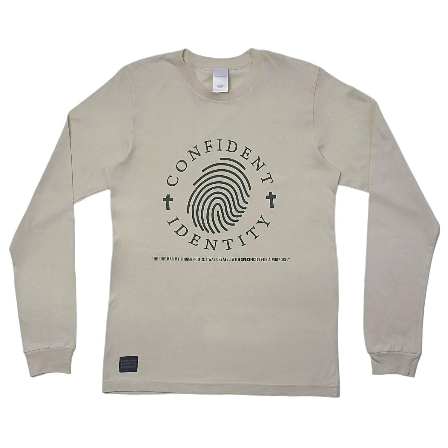 Confident Identity Natural Long Sleeve Tee