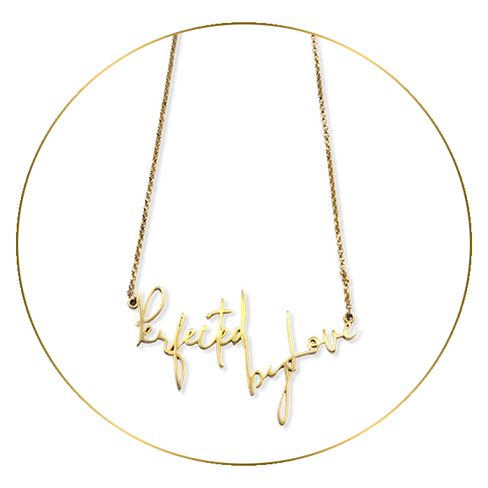 Perfected by Love Necklace.in Gold