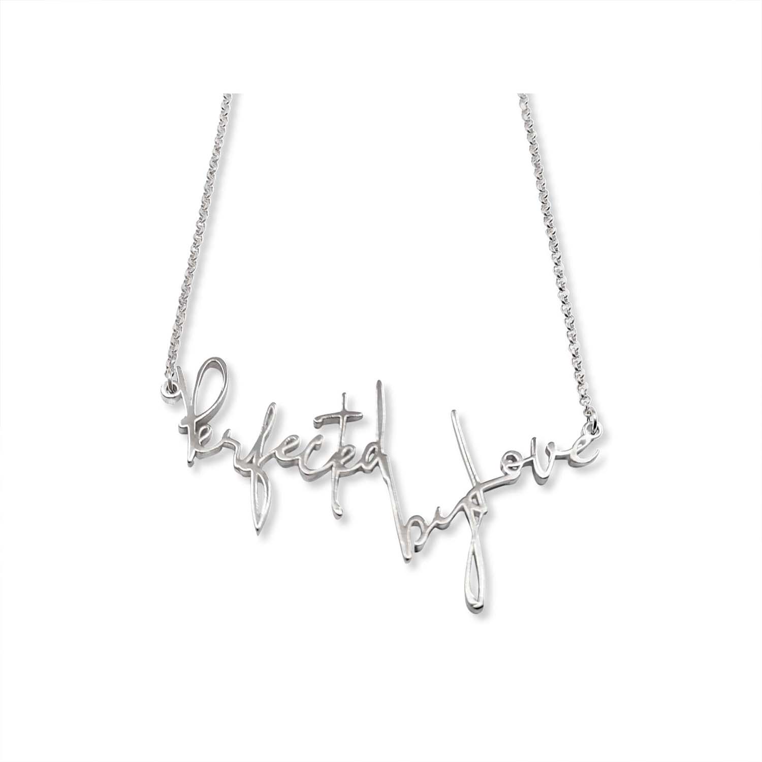 Perfected by Love Necklace in Sterling Silver