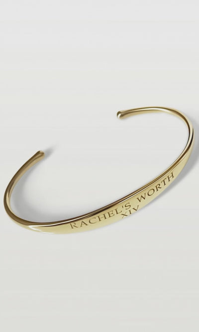 XIV 14k Gold Cuff Bracelet for women