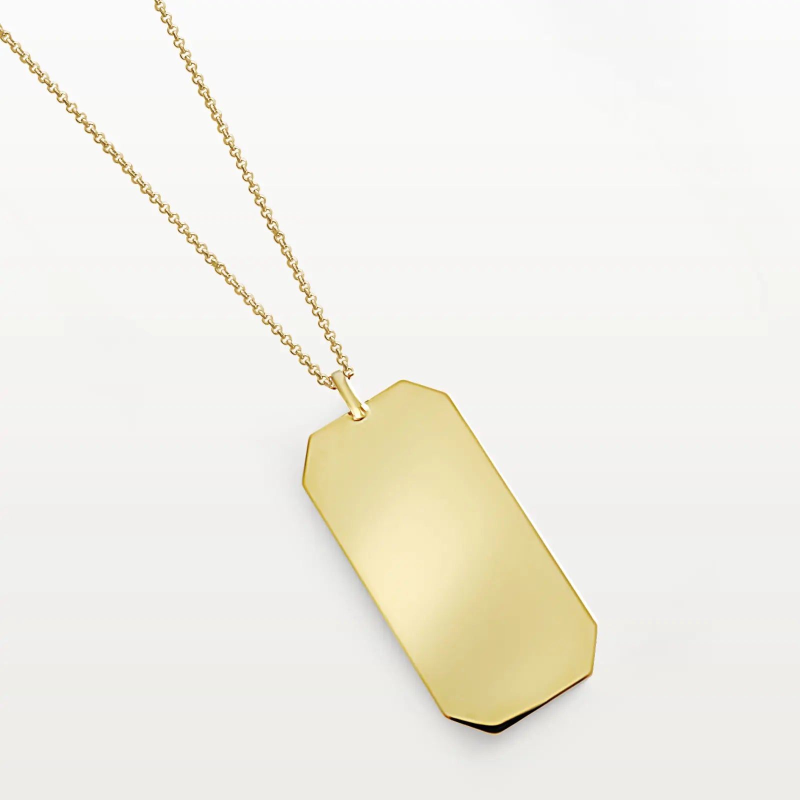 Collar con colgante de infinito en oro amarillo de 14 quilates