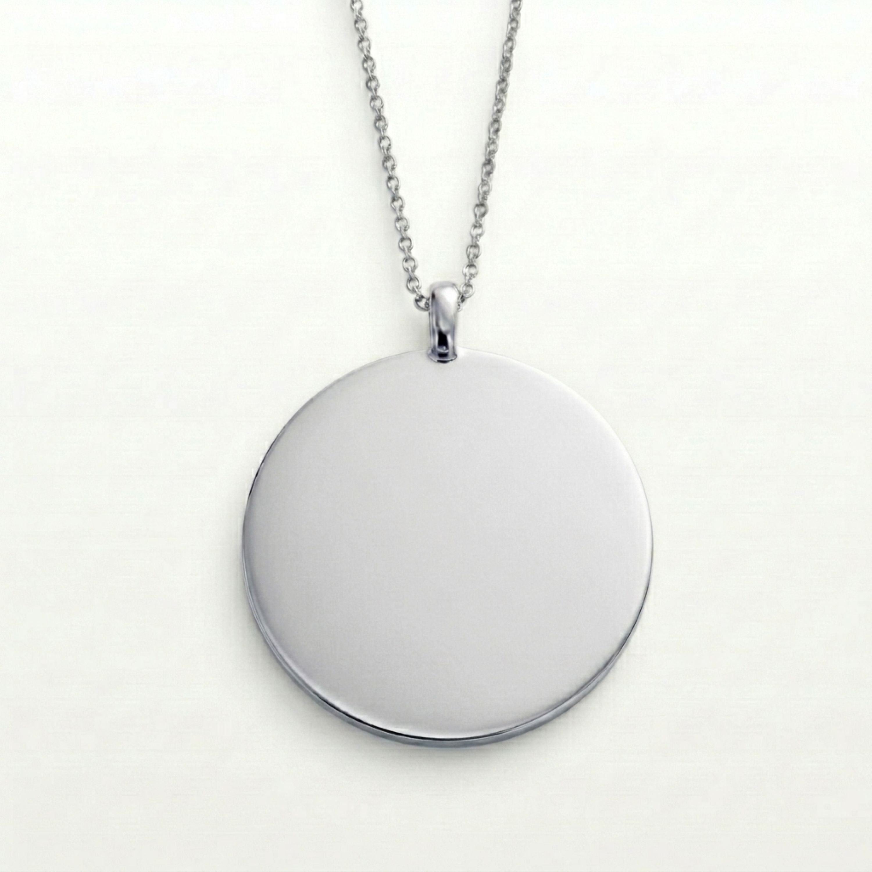 back of Rachel's Worth Legacy Sterling Silver Coin Necklace