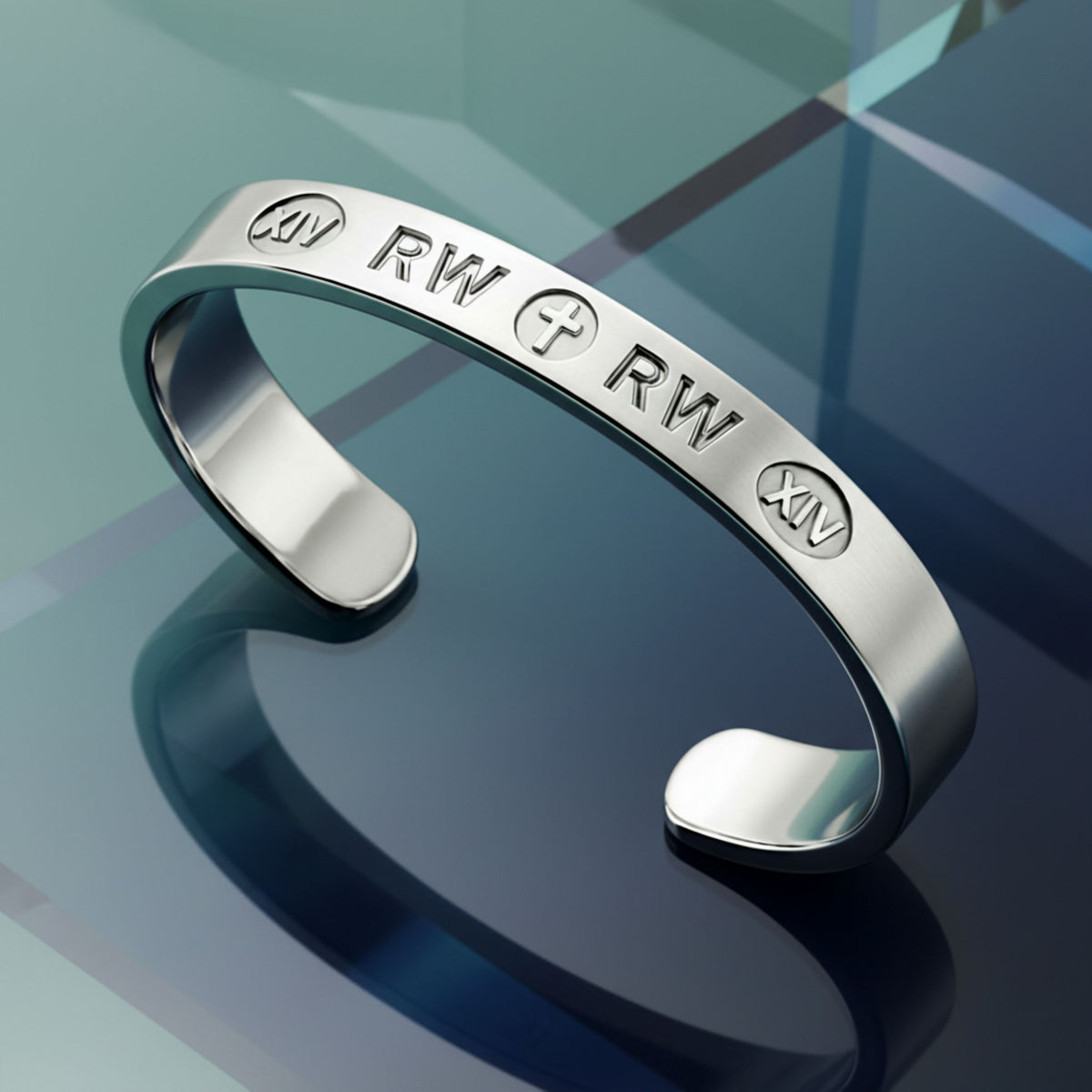 Rachel's Worth Lineage Sterling Silver Cuff Bracelet inspired by generational faith and timeless everyday elegance.