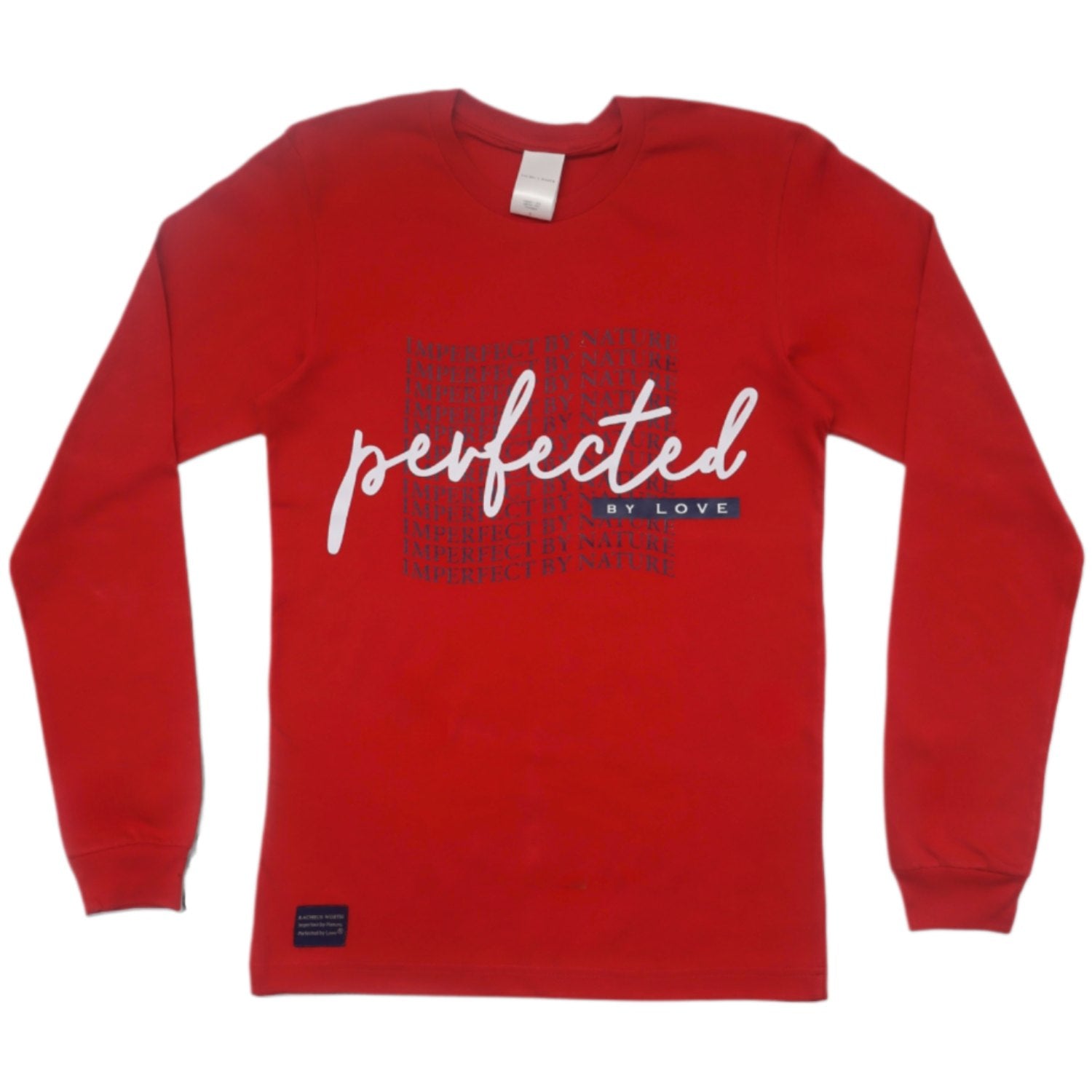 Red Perfected by Love Wave Long Sleeve Shirt