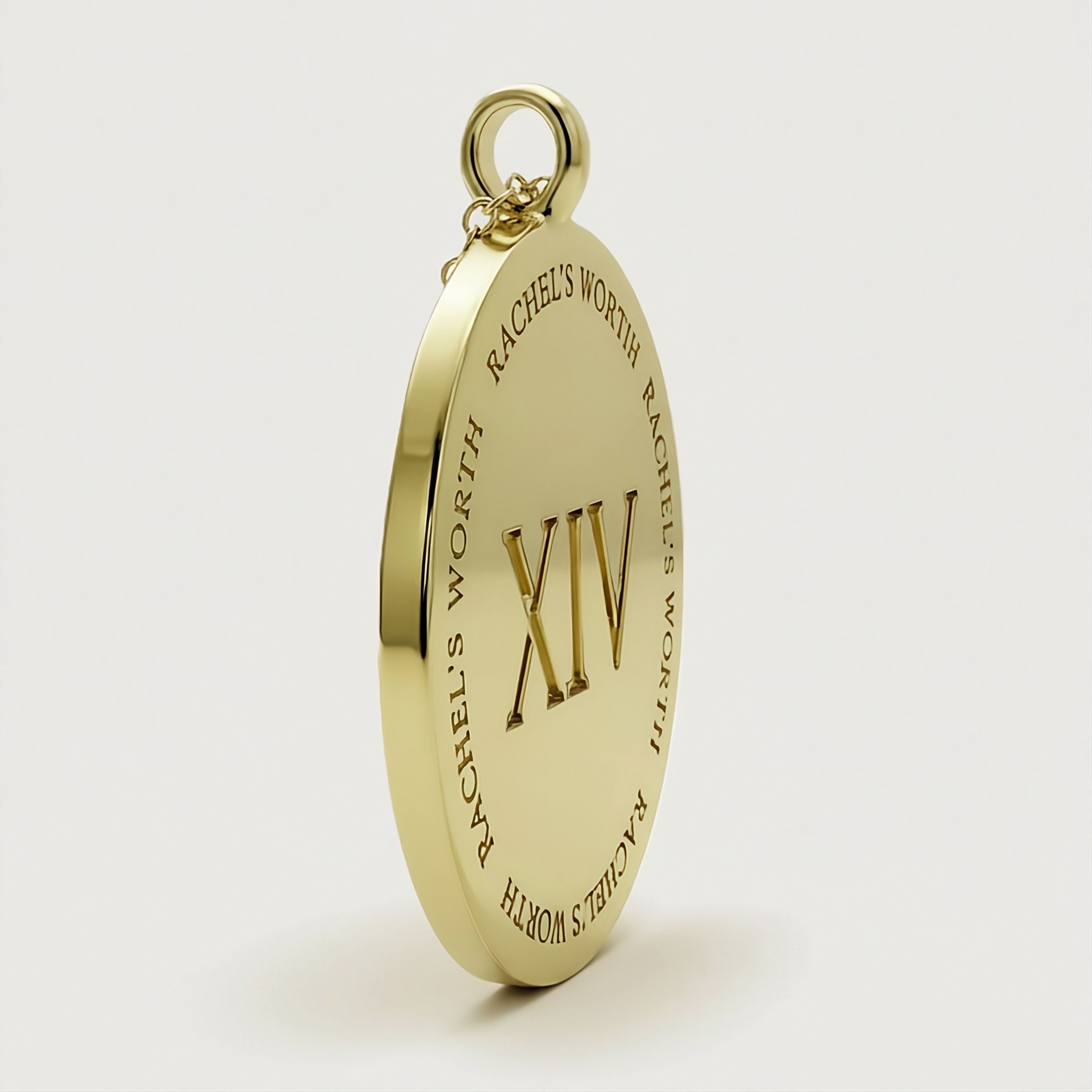 XIV Gold Vermeil Coin Necklace