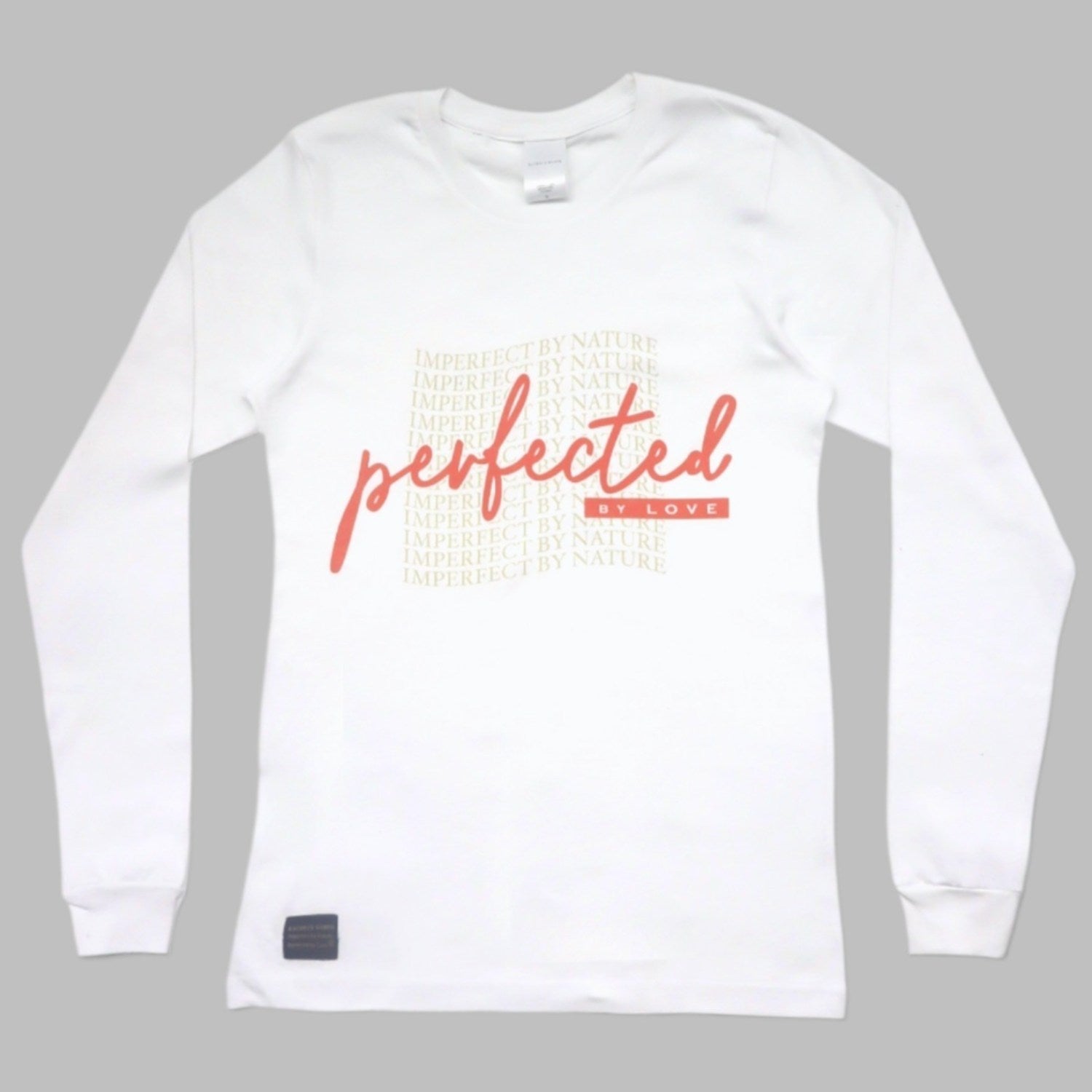 Wave Perfected by Love White Long Sleeve Tee